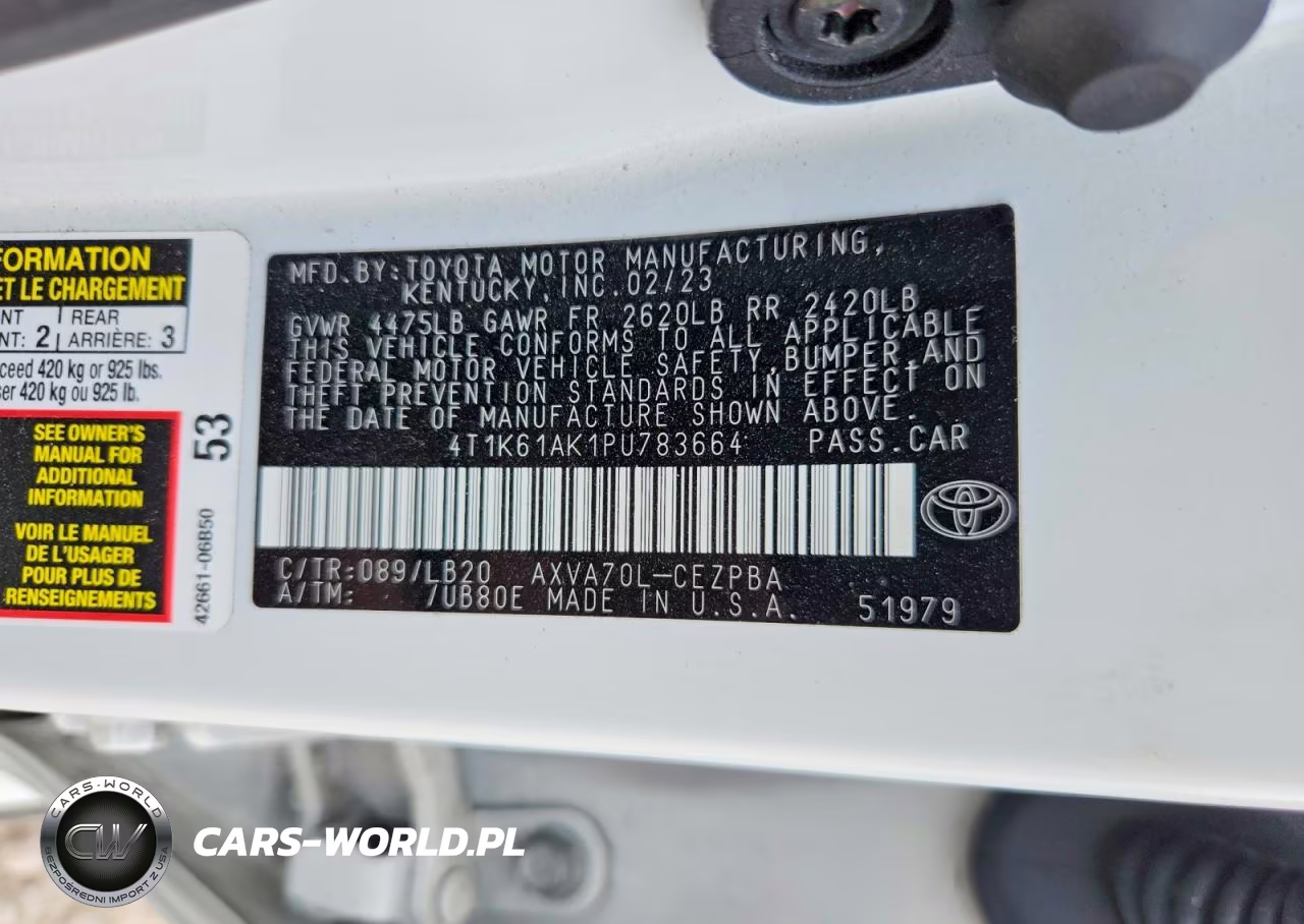 2023 Toyota Camry Xse VIN:4T1K61AK1PU783664 - 12
