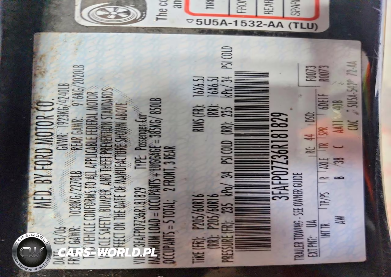 2006 Ford Fusion Se VIN:3FAFP07Z36R181829 - 12