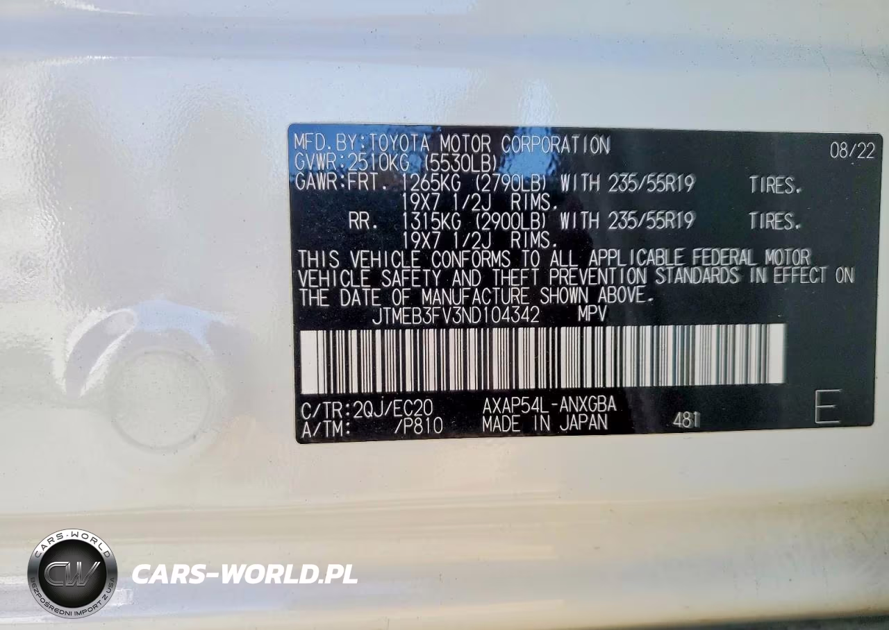 2022 Toyota Rav4 Prime Xse VIN:JTMEB3FV3ND104342 - 13