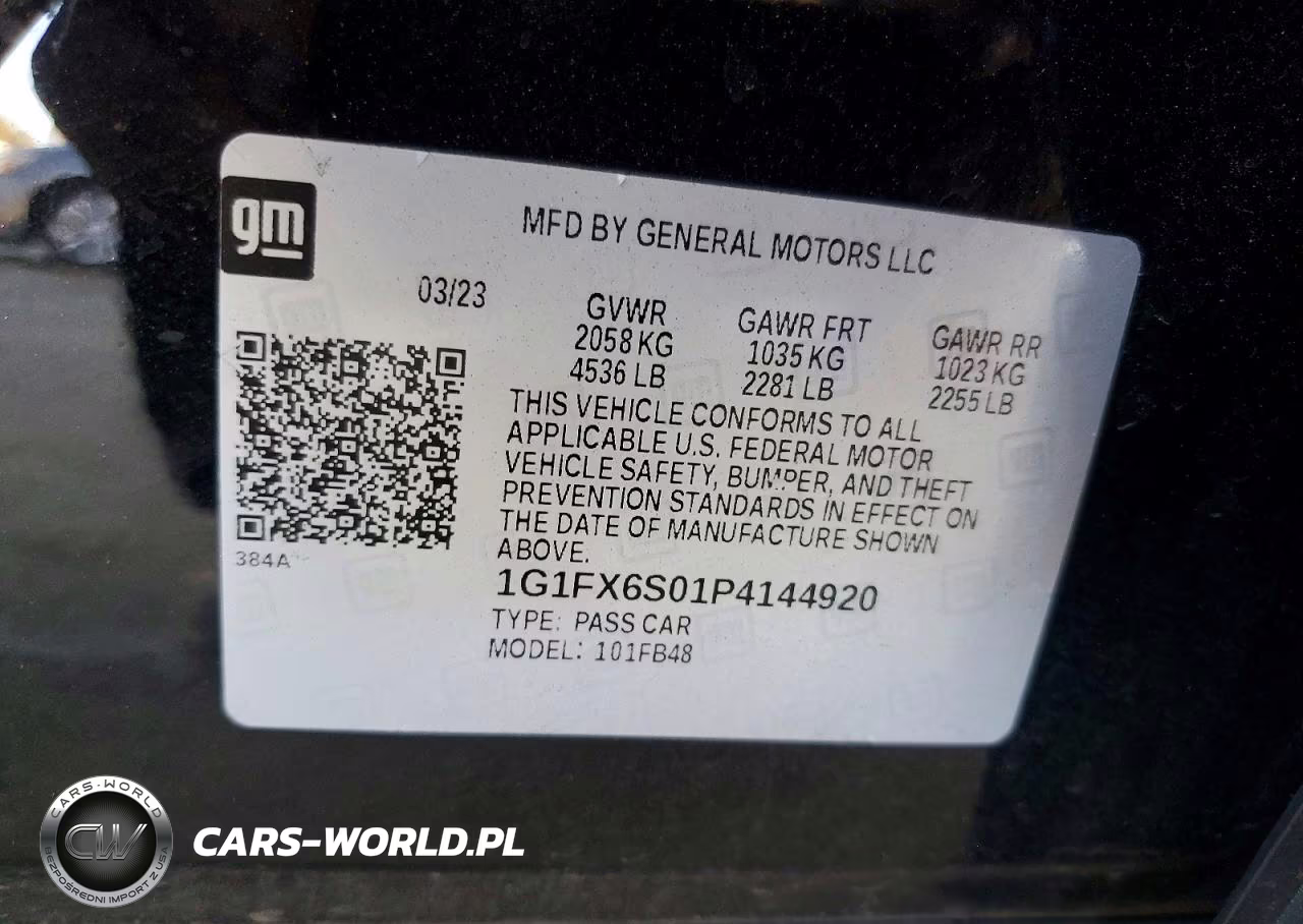 2023 Chevrolet Bolt Ev 2Lt VIN:1G1FX6S01P4144920 - 12