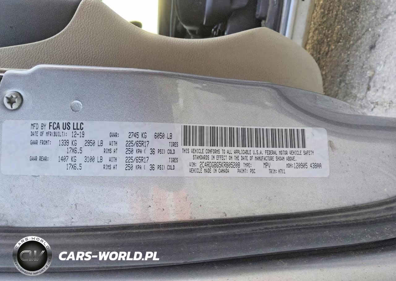 2019 Dodge Grand Caravan Se VIN:2C4RDGBG5KR805208 - 13