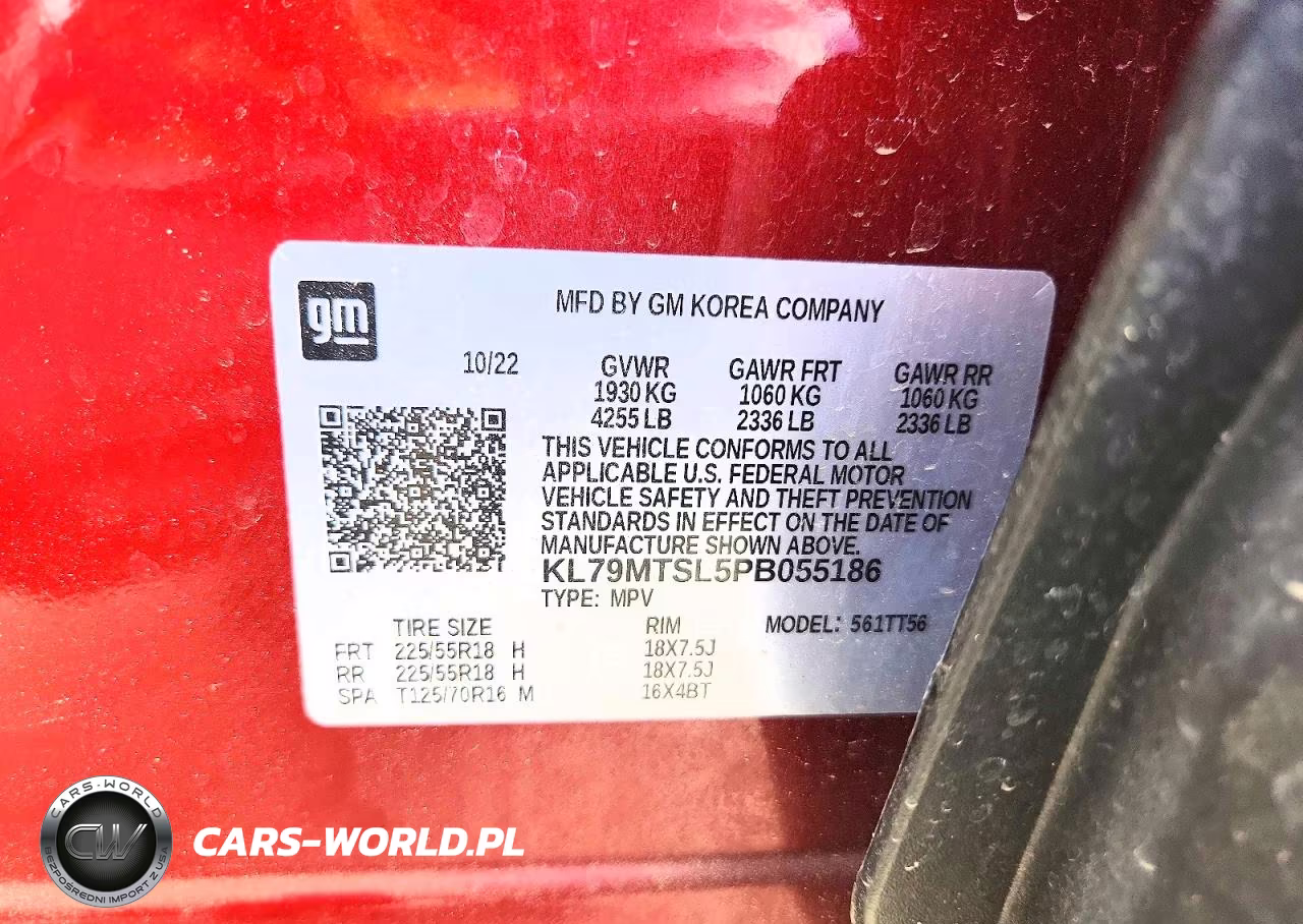 2023 Chevrolet Trailblazer Rs VIN:KL79MTSL5PB055186 - 13