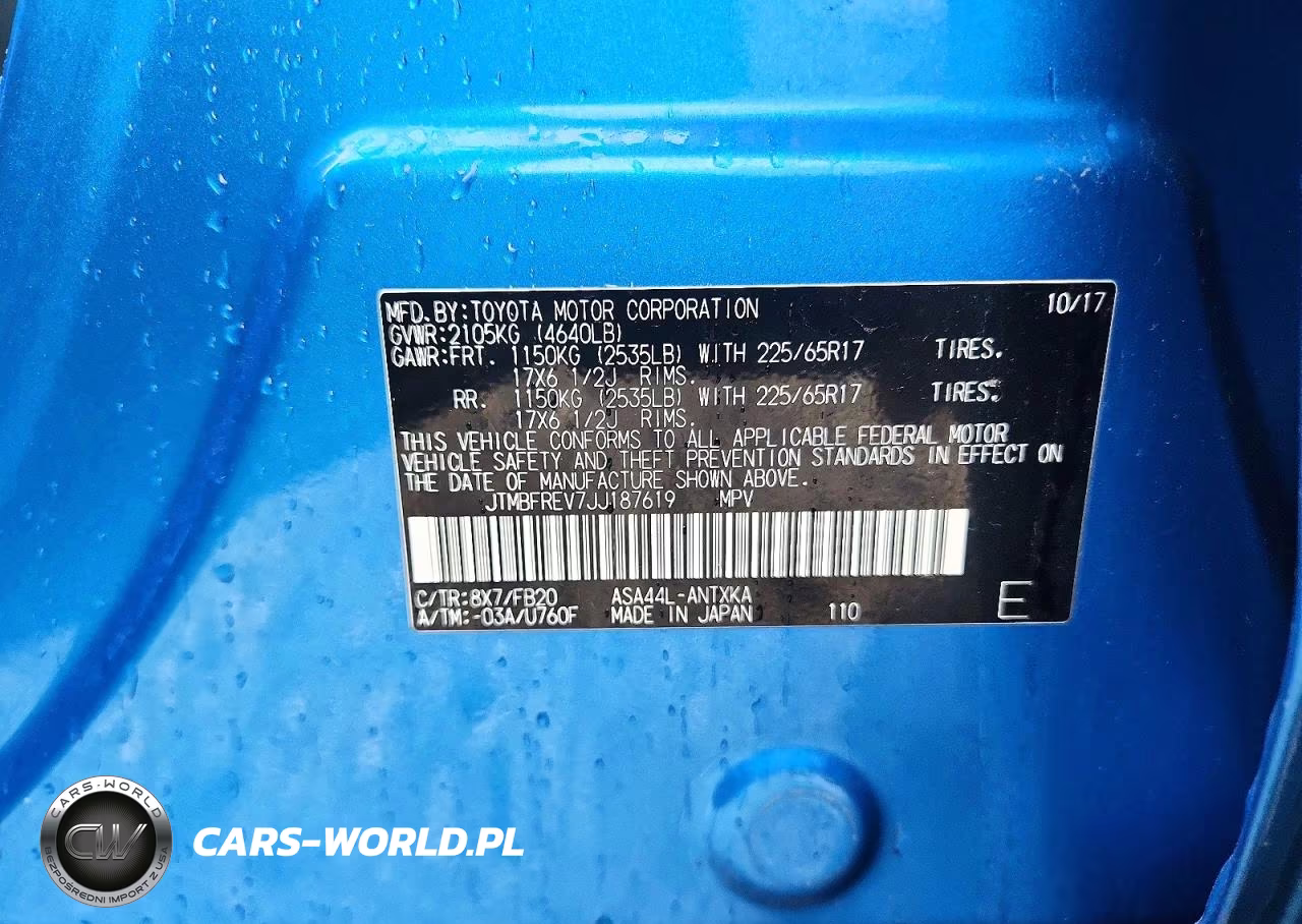 2018 Toyota Rav4 Le VIN:JTMBFREV7JJ187619 - 12