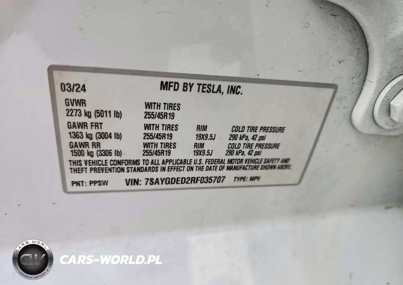 2024 Tesla Model Y VIN:7SAYGDED2RF035707 - 13