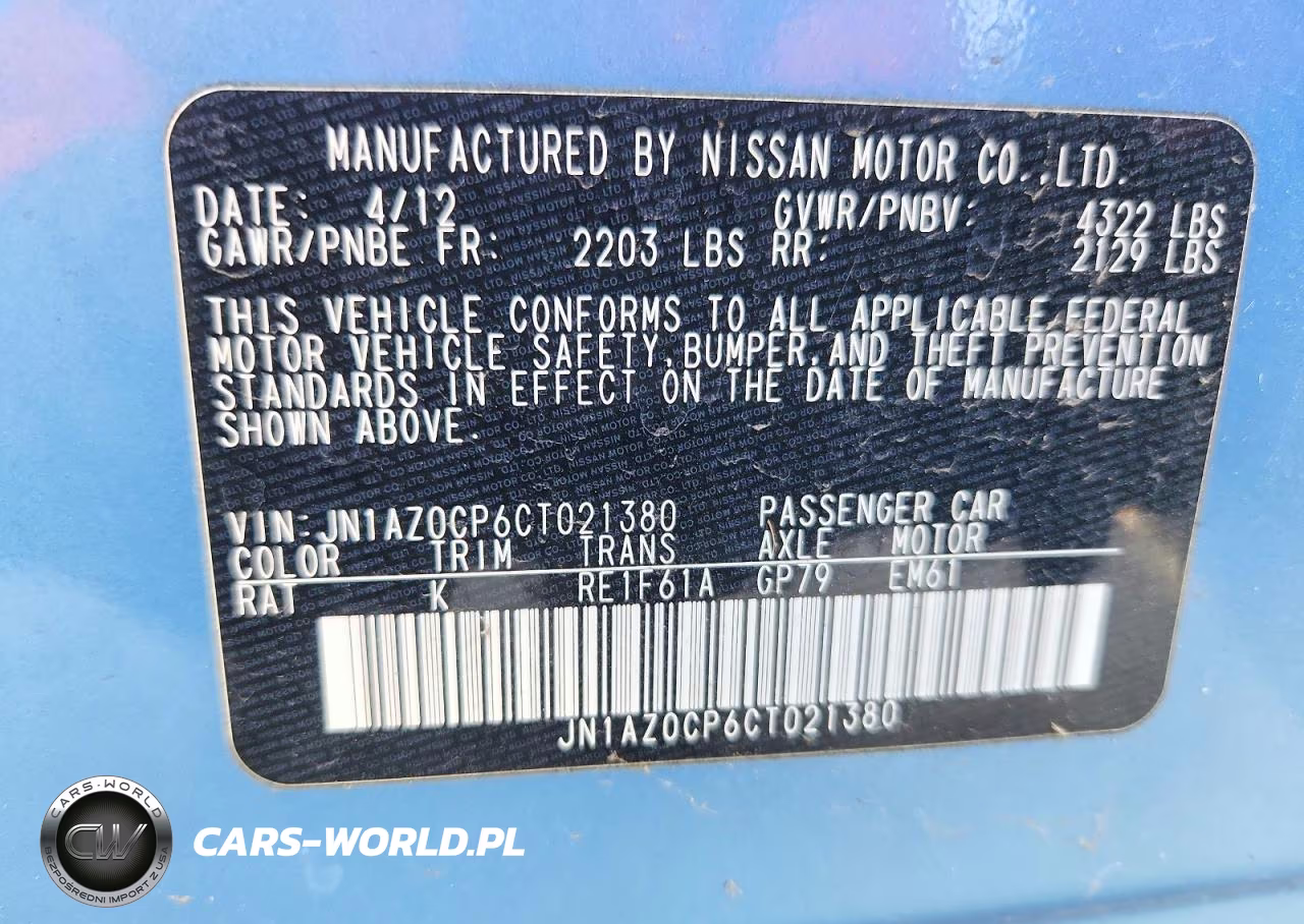 2012 Nissan Leaf Sv VIN:JN1AZ0CP6CT021380 - 12