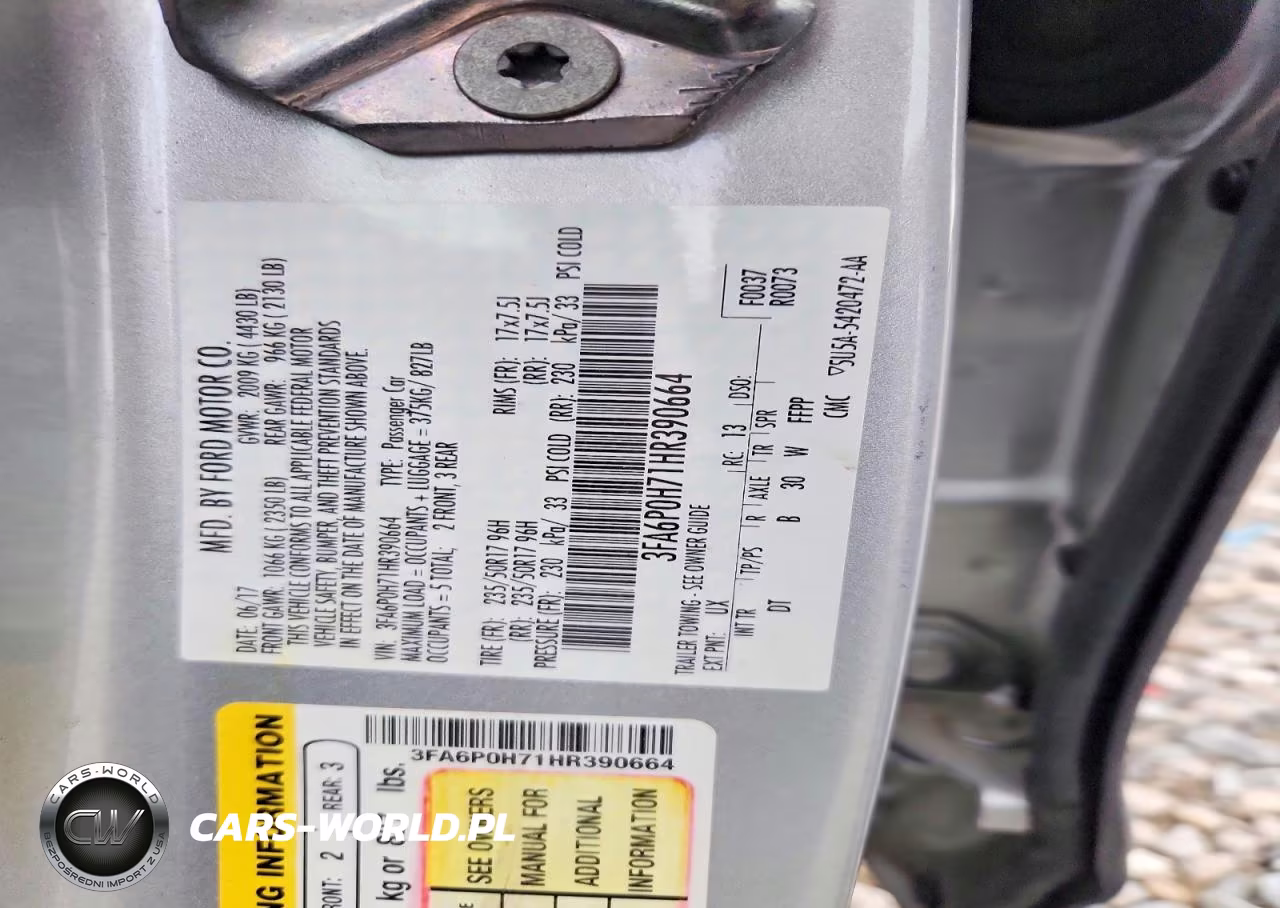 2017 Ford Fusion Se VIN:3FA6P0H71HR390664 - 12