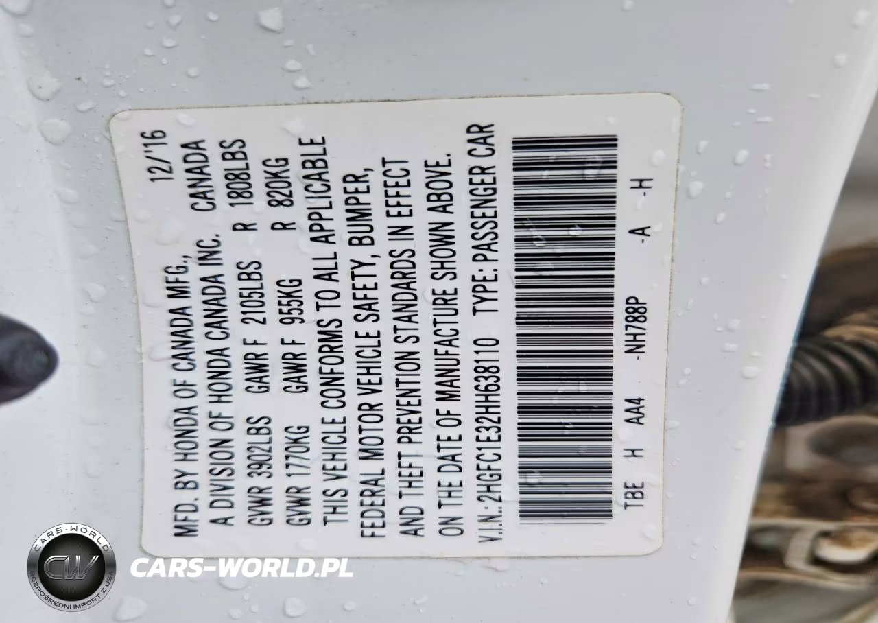 2017 Honda Civic Ex VIN:2HGFC1E32HH638110 - 12