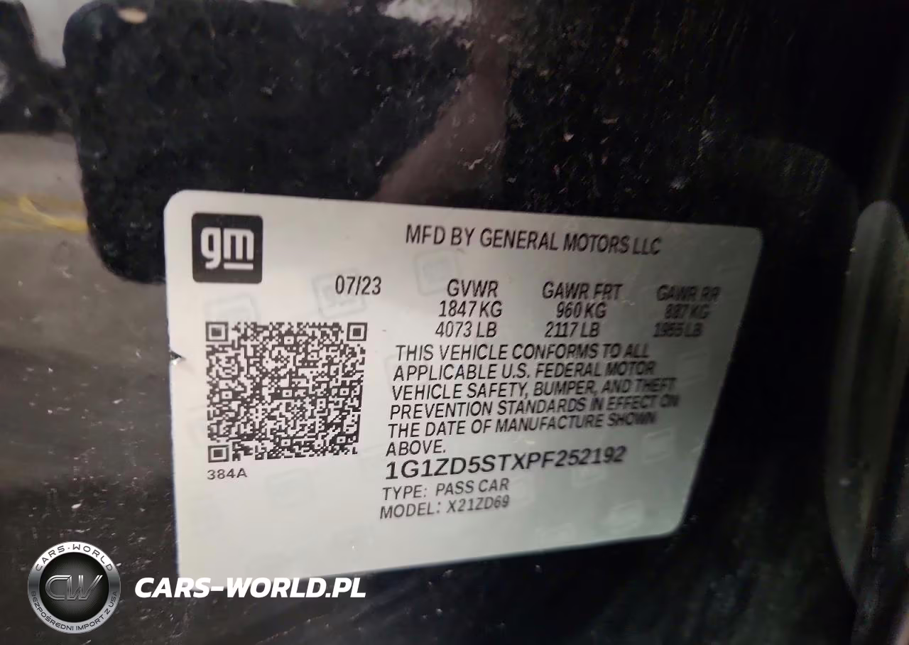 2023 Chevrolet Malibu Lt VIN:1G1ZD5STXPF252192 - 12