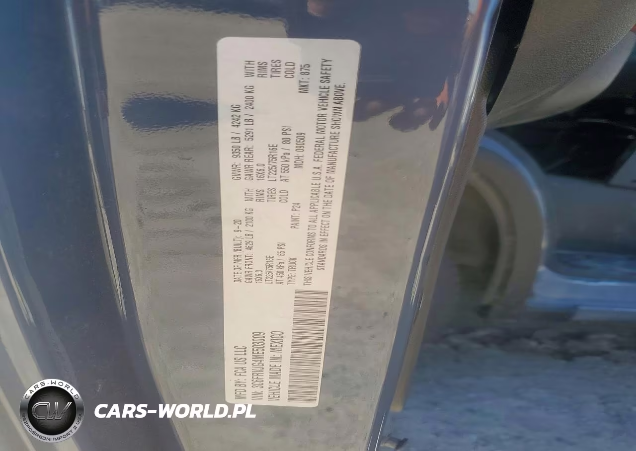 2021 Ram Promaster 3500 Delivery Van VIN:3C6FRVJG4ME503009 - 13