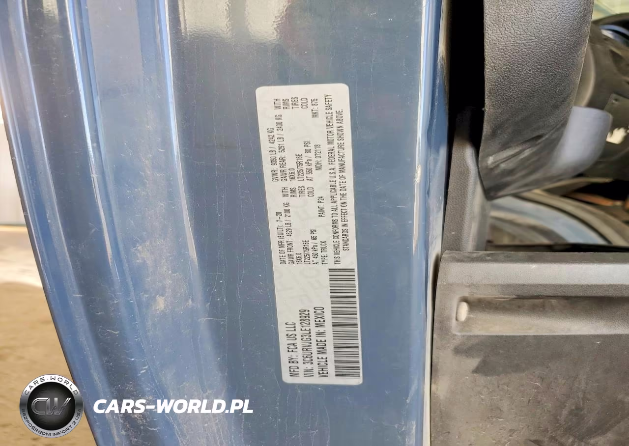 2020 Ram Promaster 3500 Delivery Van VIN:3C6URVJG3LE128929 - 13