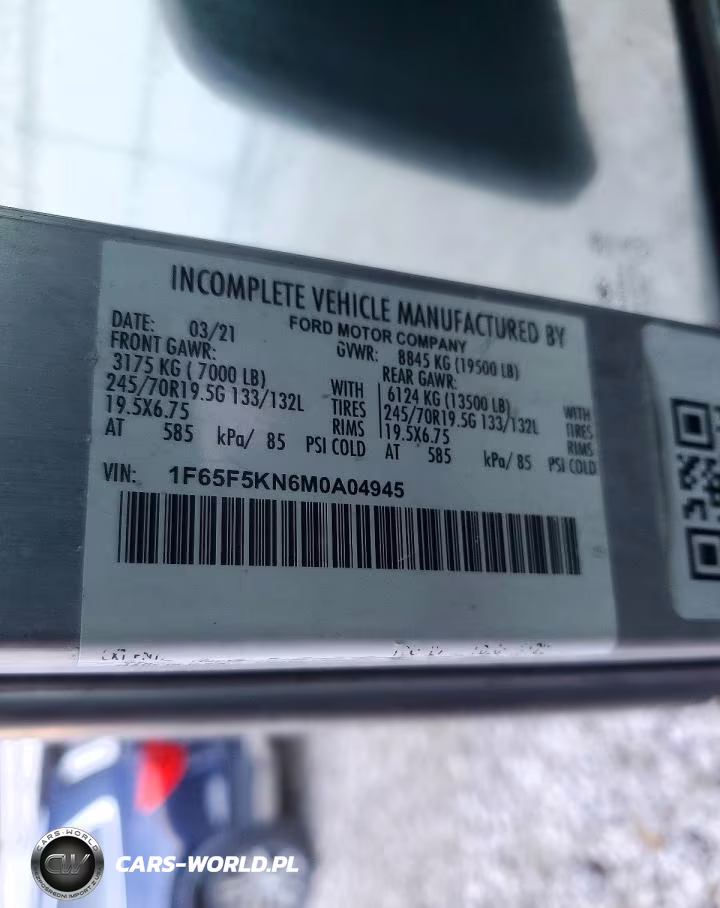 2021 Ford F59 Delivery Truck VIN:1F65F5KN6M0A04945 - 13