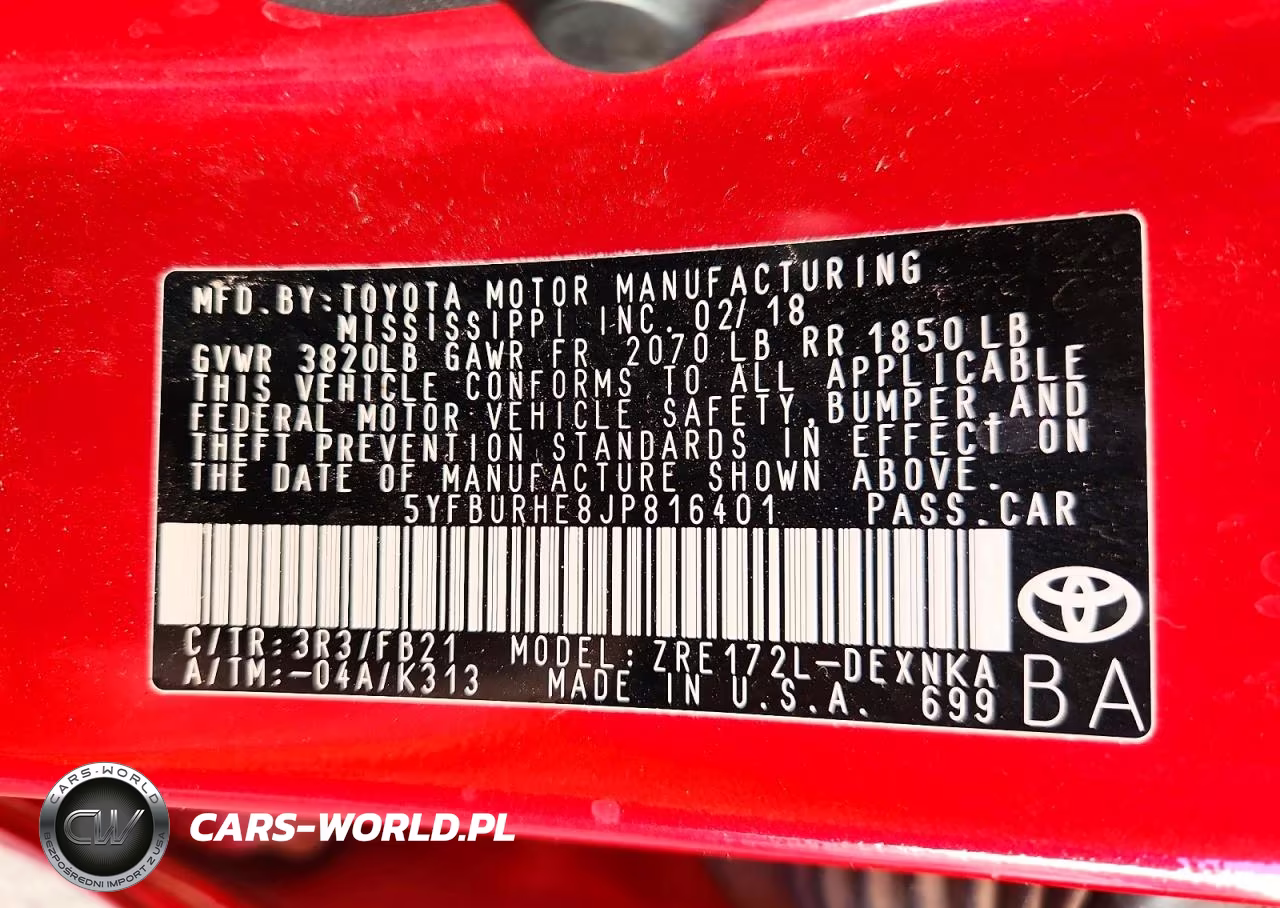 2018 Toyota Corolla Le VIN:5YFBURHE8JP816401 - 12