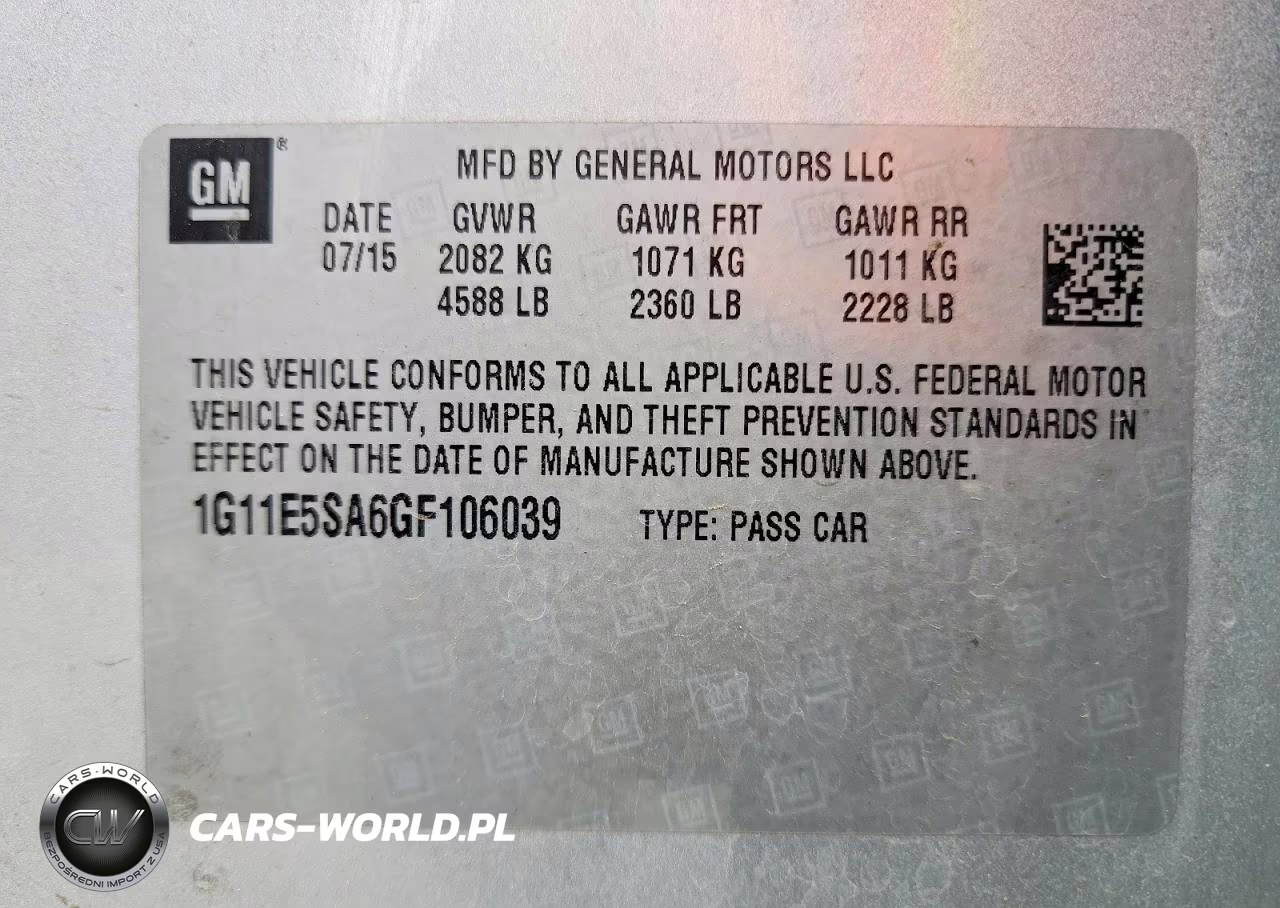 2016 Chevrolet Malibu Limited Ltz VIN:1G11E5SA6GF106039 - 12