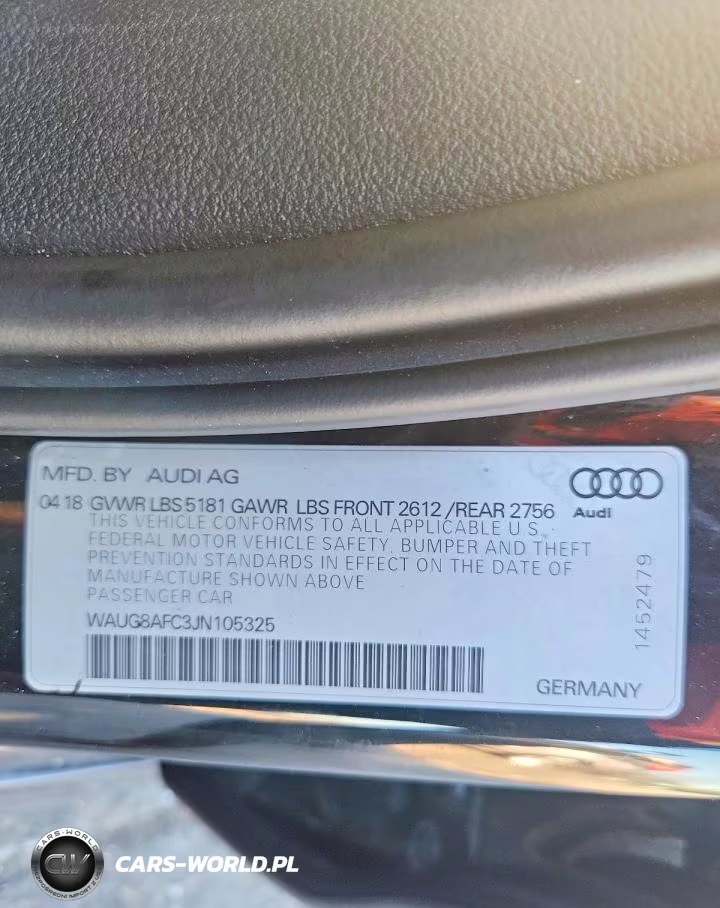 2018 Audi A6 Premium Plus VIN:WAUG8AFC3JN105325 - 13