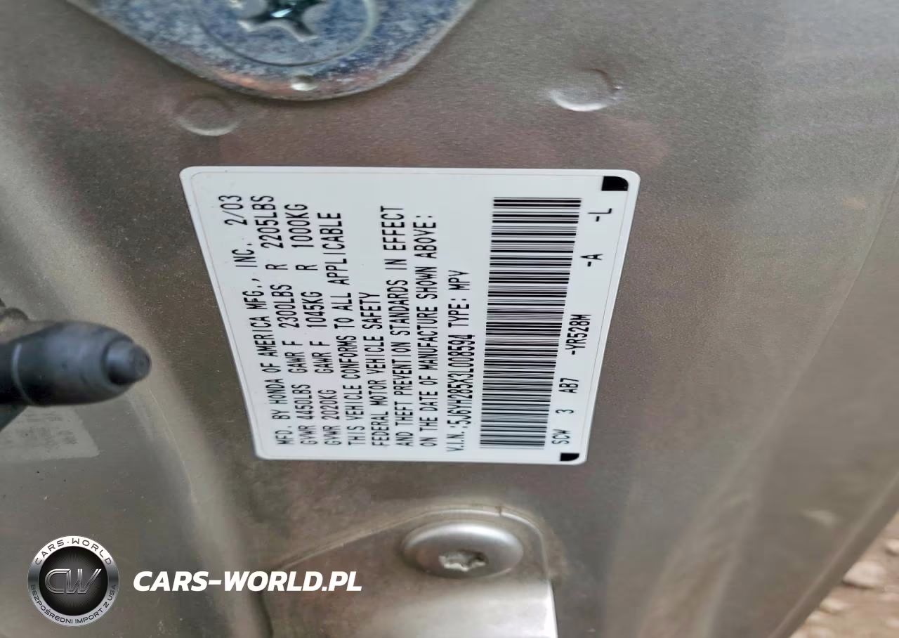 2003 Honda Element VIN:5J6YH285X3L008594 - 13