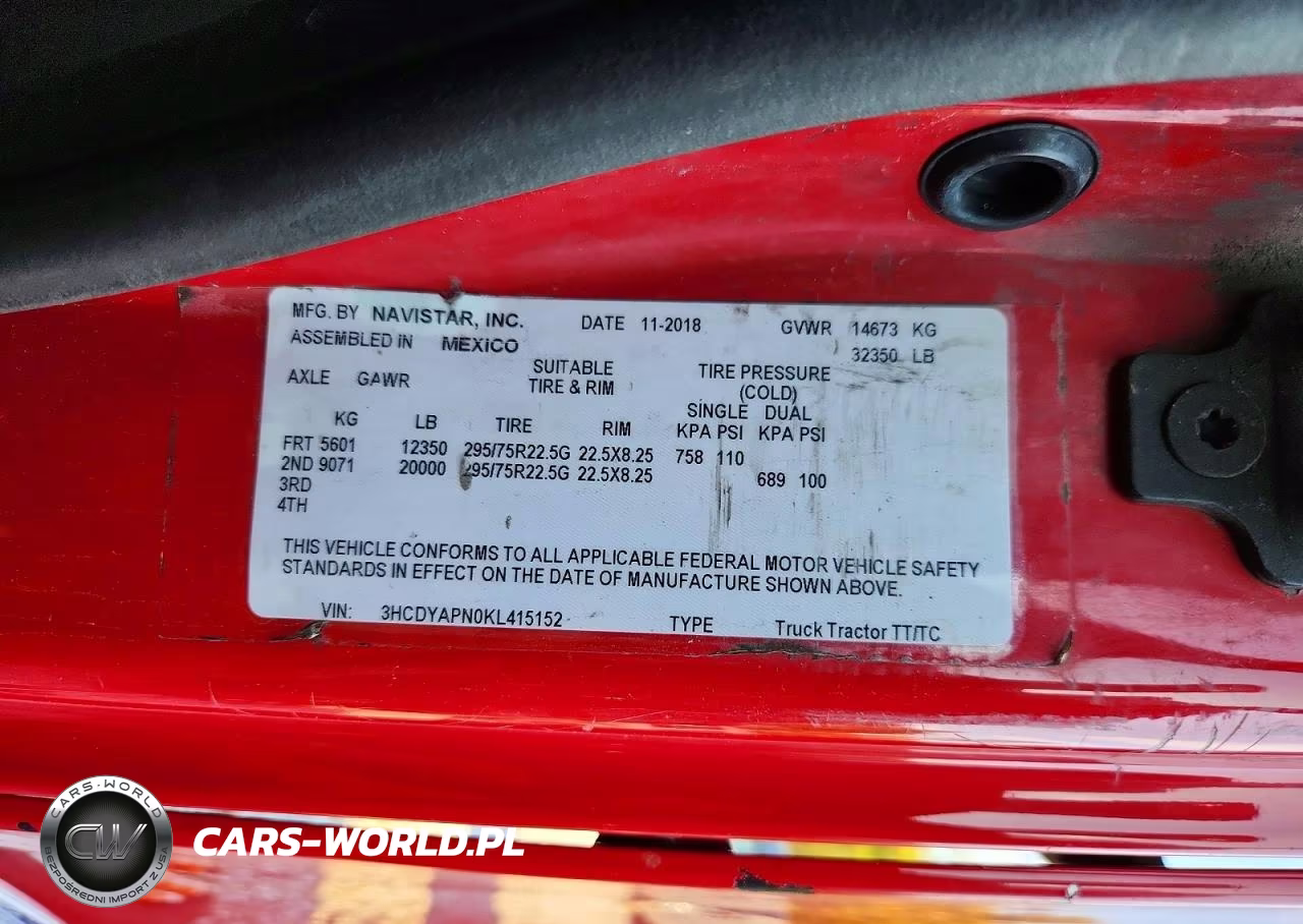 2019 International Lt625 Semi Truck VIN:3HCDYAPN0KL415152 - 11