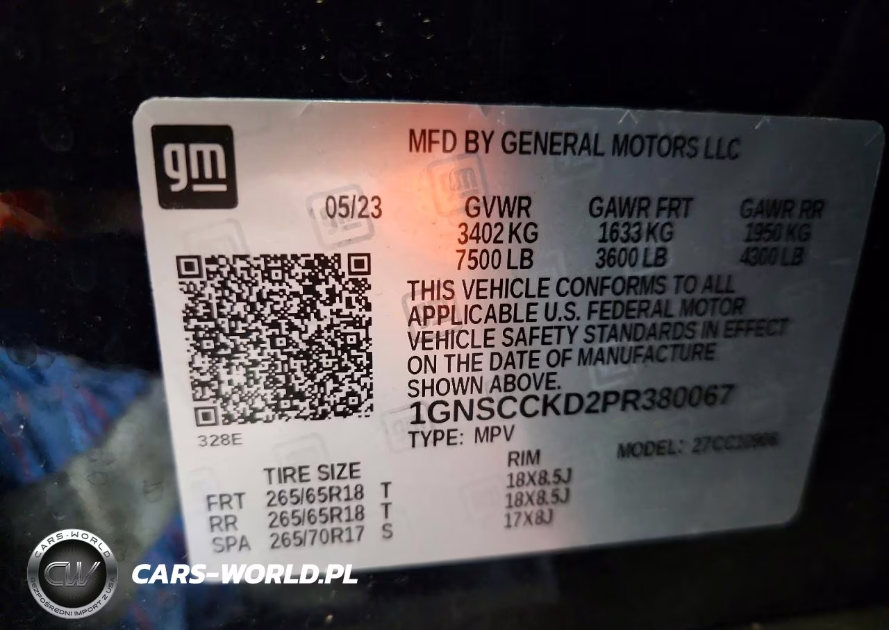 2023 Chevrolet Suburban C1500 Lt VIN:1GNSCCKD2PR380067 - 14