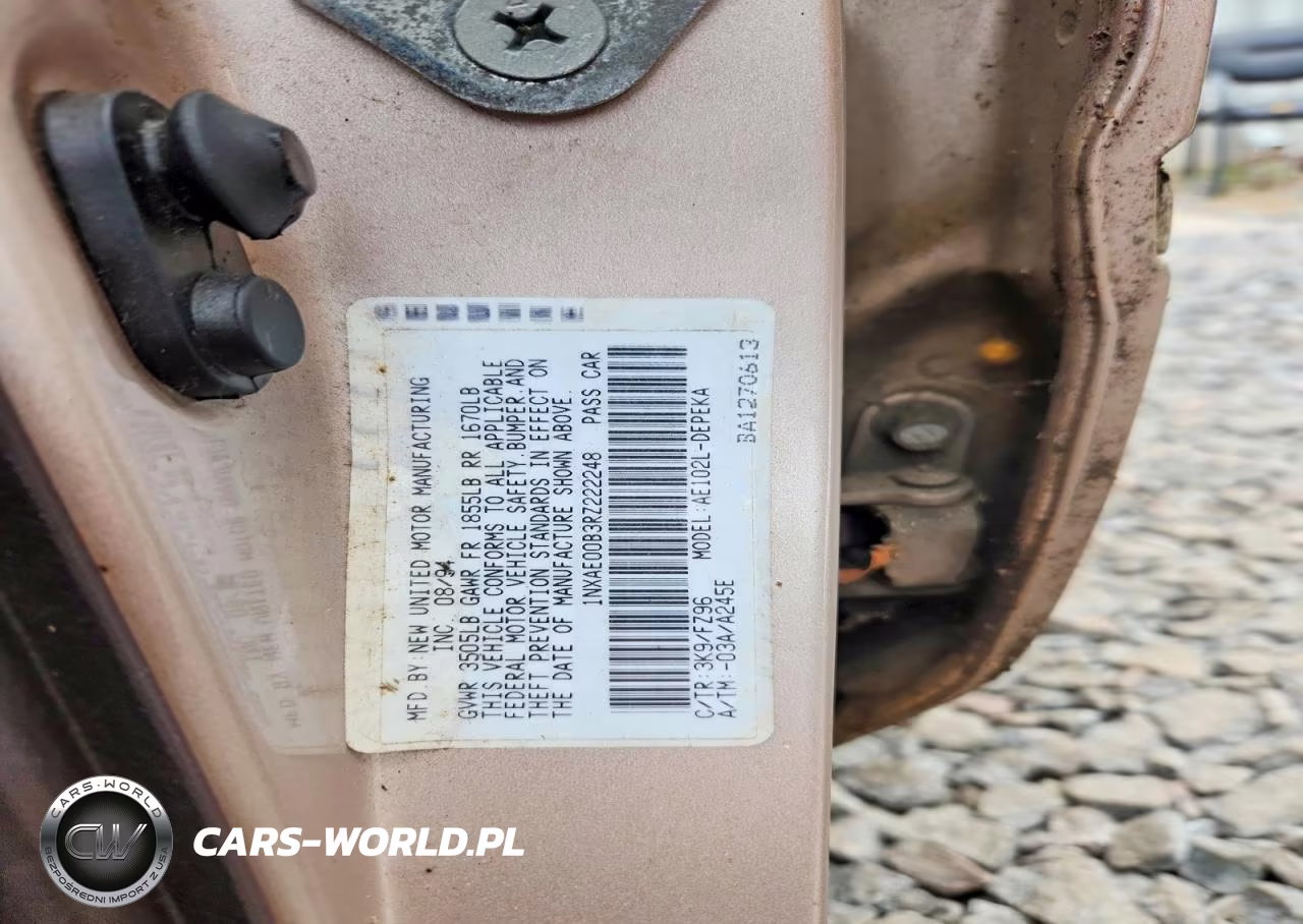 1994 Toyota Corolla Le VIN:1NXAE00B3RZ222248 - 12