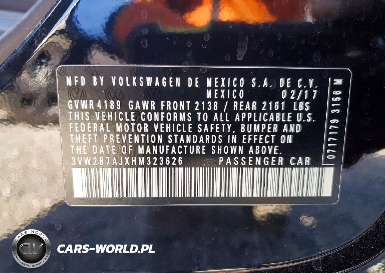 2017 Volkswagen Jetta S VIN:3VW2B7AJXHM323626 - 13