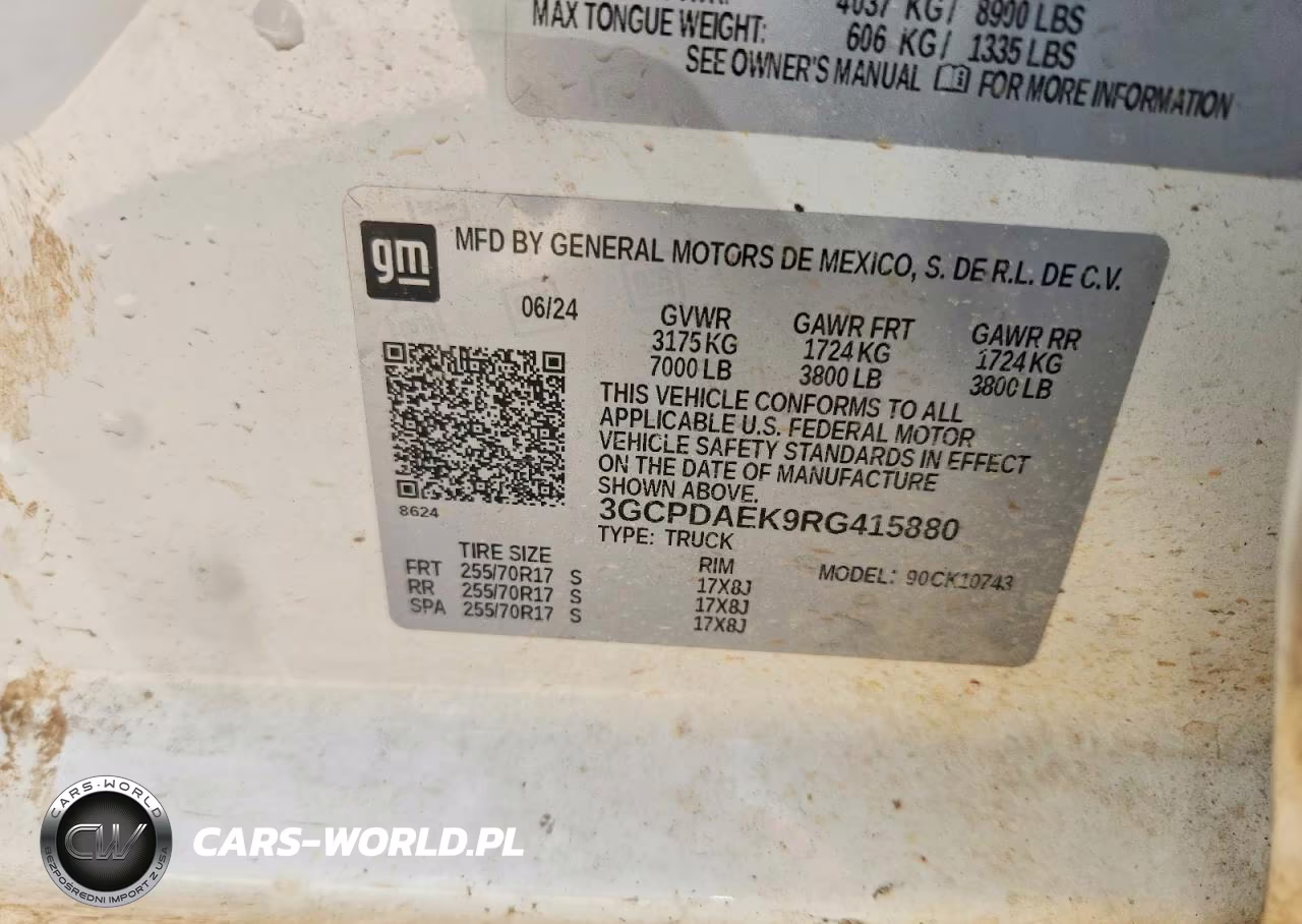 2024 Chevrolet Silverado K1500 VIN:3GCPDAEK9RG415880 - 12
