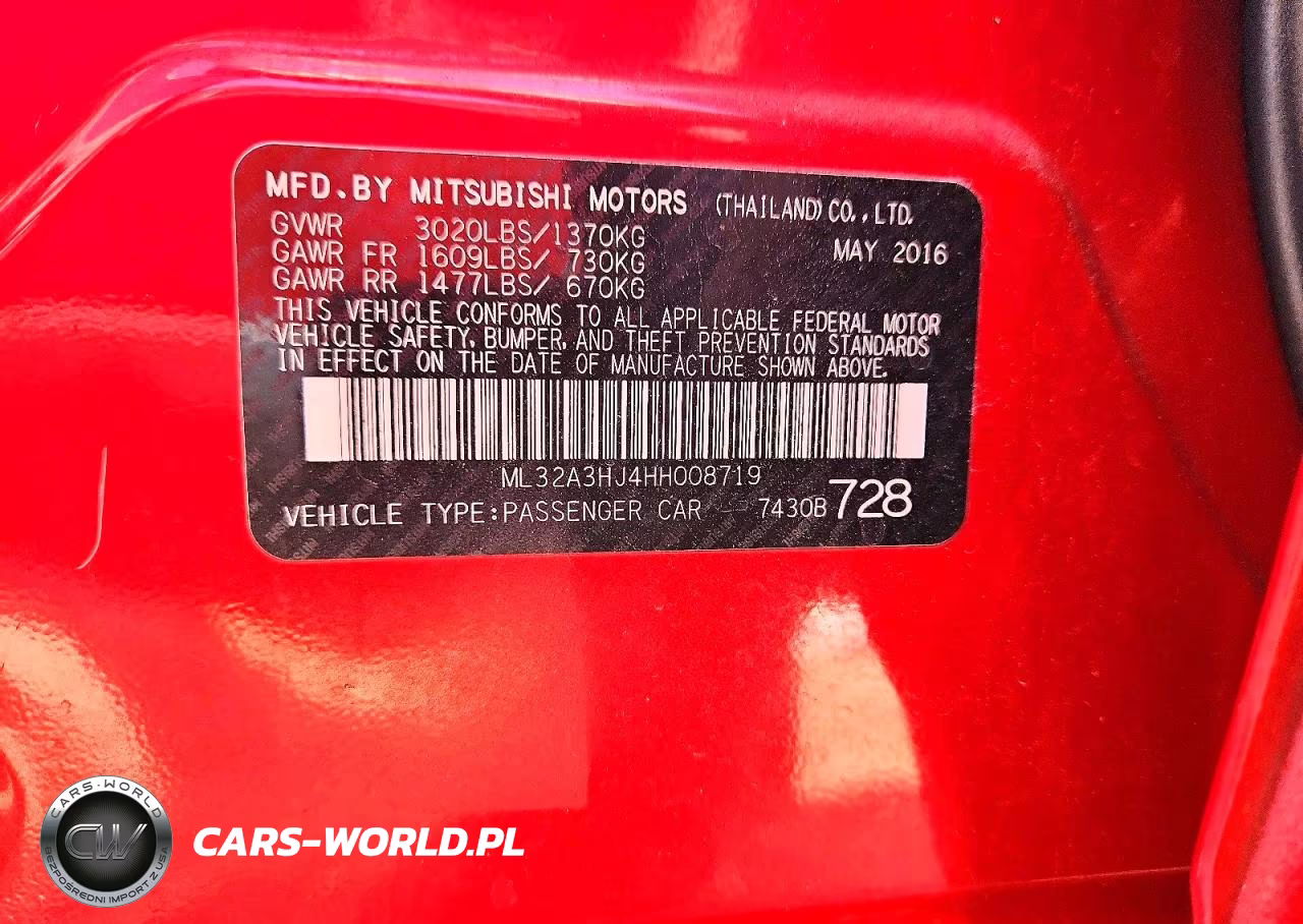 2017 Mitsubishi Mirage Es VIN:ML32A3HJ4HH008719 - 12