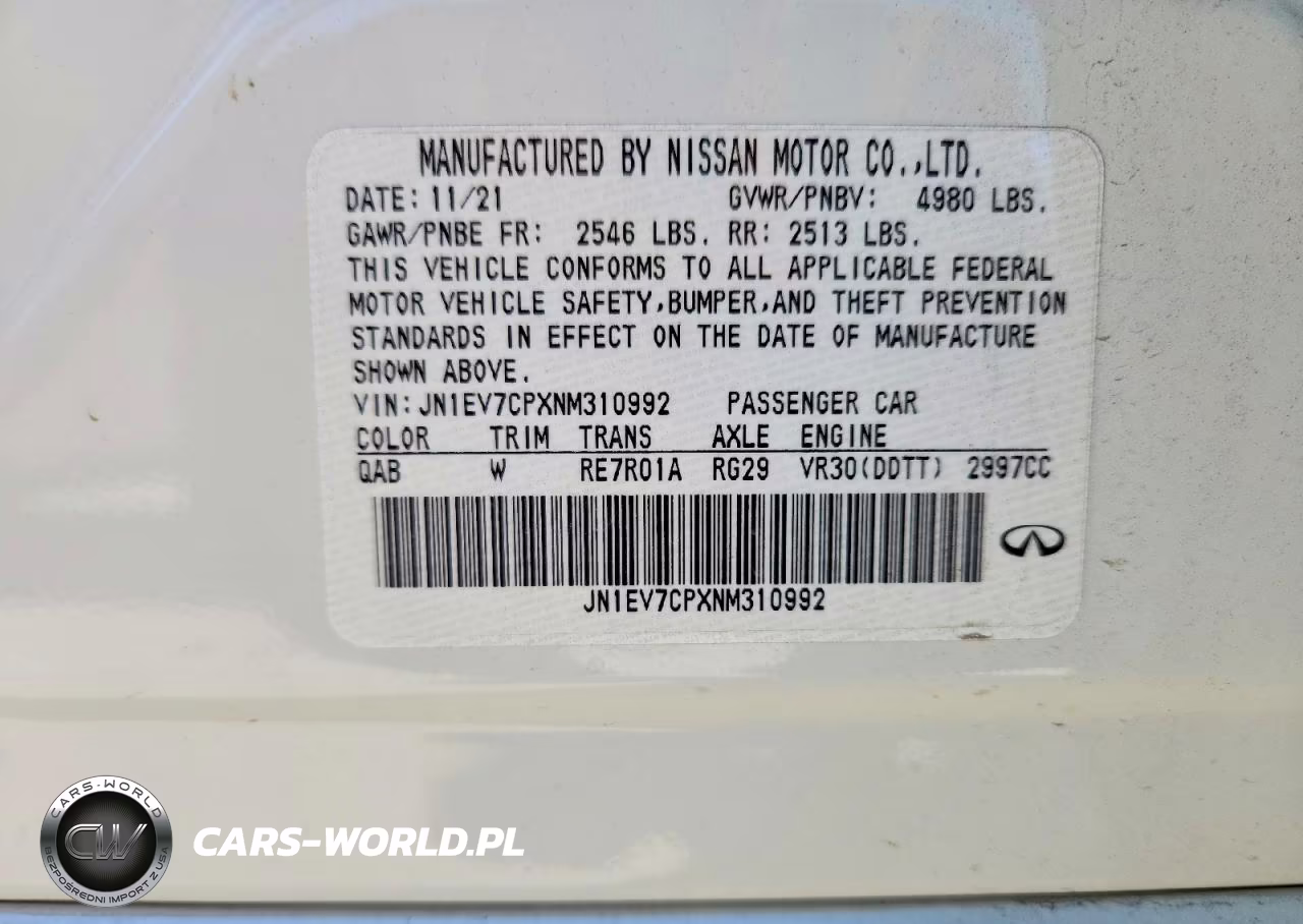 2022 Infiniti Q50 Sensory VIN:JN1EV7CPXNM310992 - 12