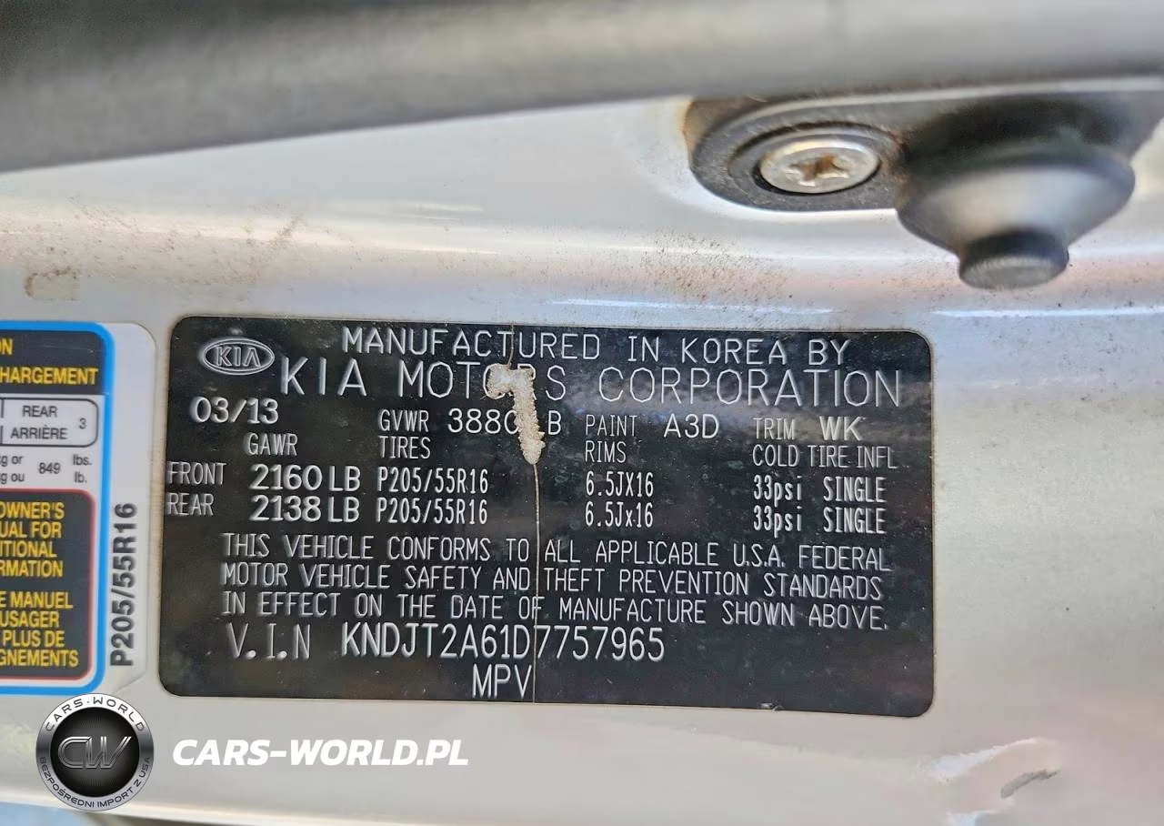2013 Kia Soul + VIN:KNDJT2A61D7757965 - 12