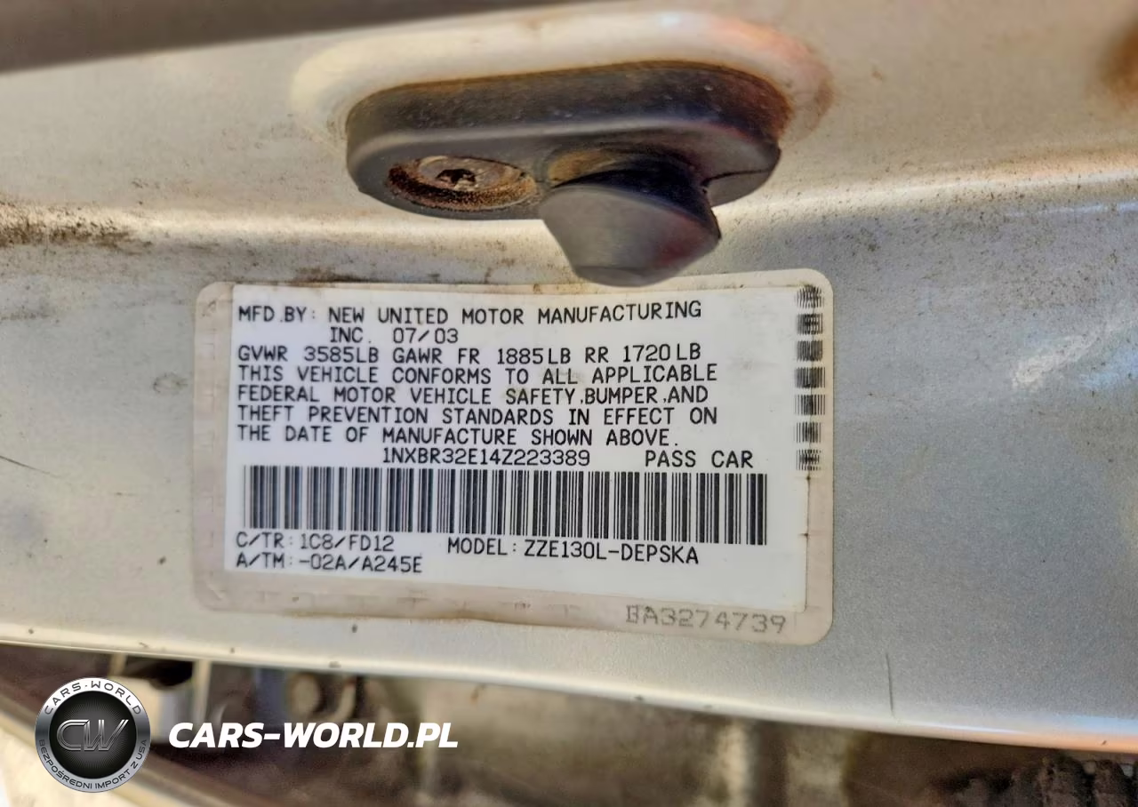 2004 Toyota Corolla S VIN:1NXBR32E14Z223389 - 13