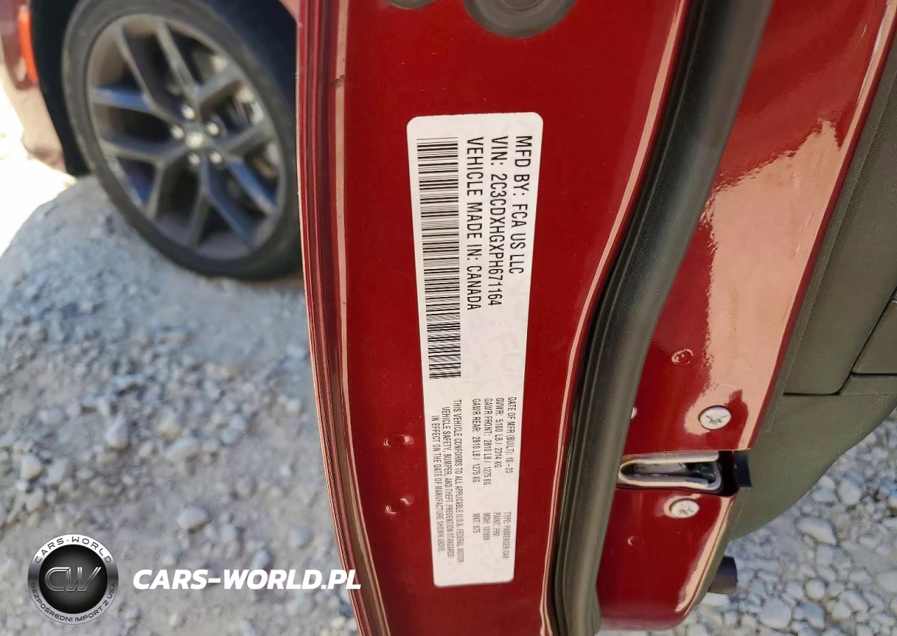 2023 Dodge Charger Gt VIN:2C3CDXHGXPH671164 - 12