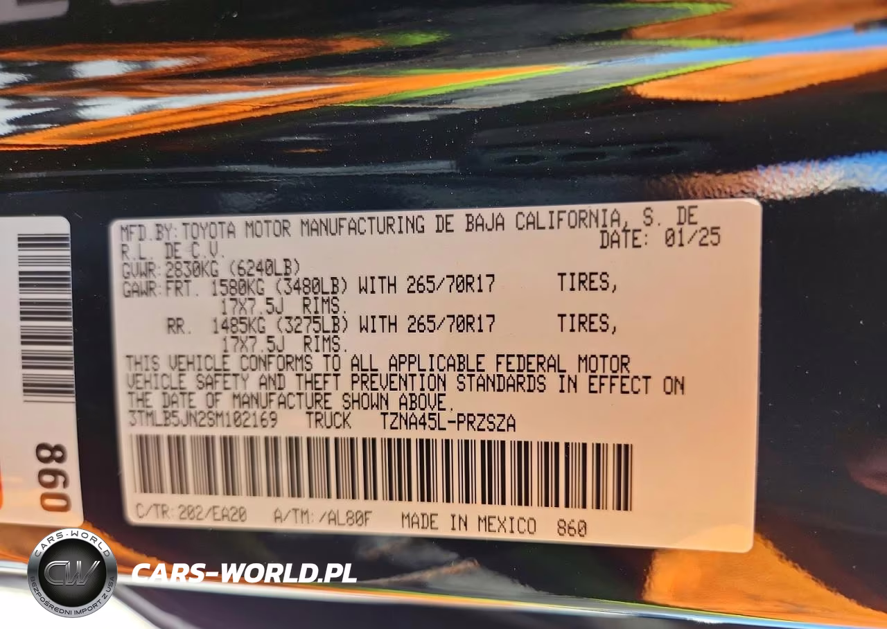 2025 Toyota Tacoma Trd Off-Road VIN:3TMLB5JN2SM102169 - 12
