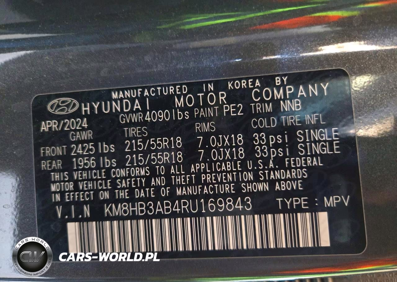 2024 Hyundai Kona Sel VIN:KM8HB3AB4RU169843 - 13