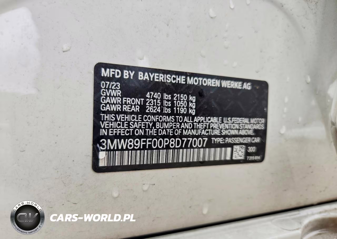 2023 BMW 330Xi VIN:3MW89FF00P8D77007 - 12