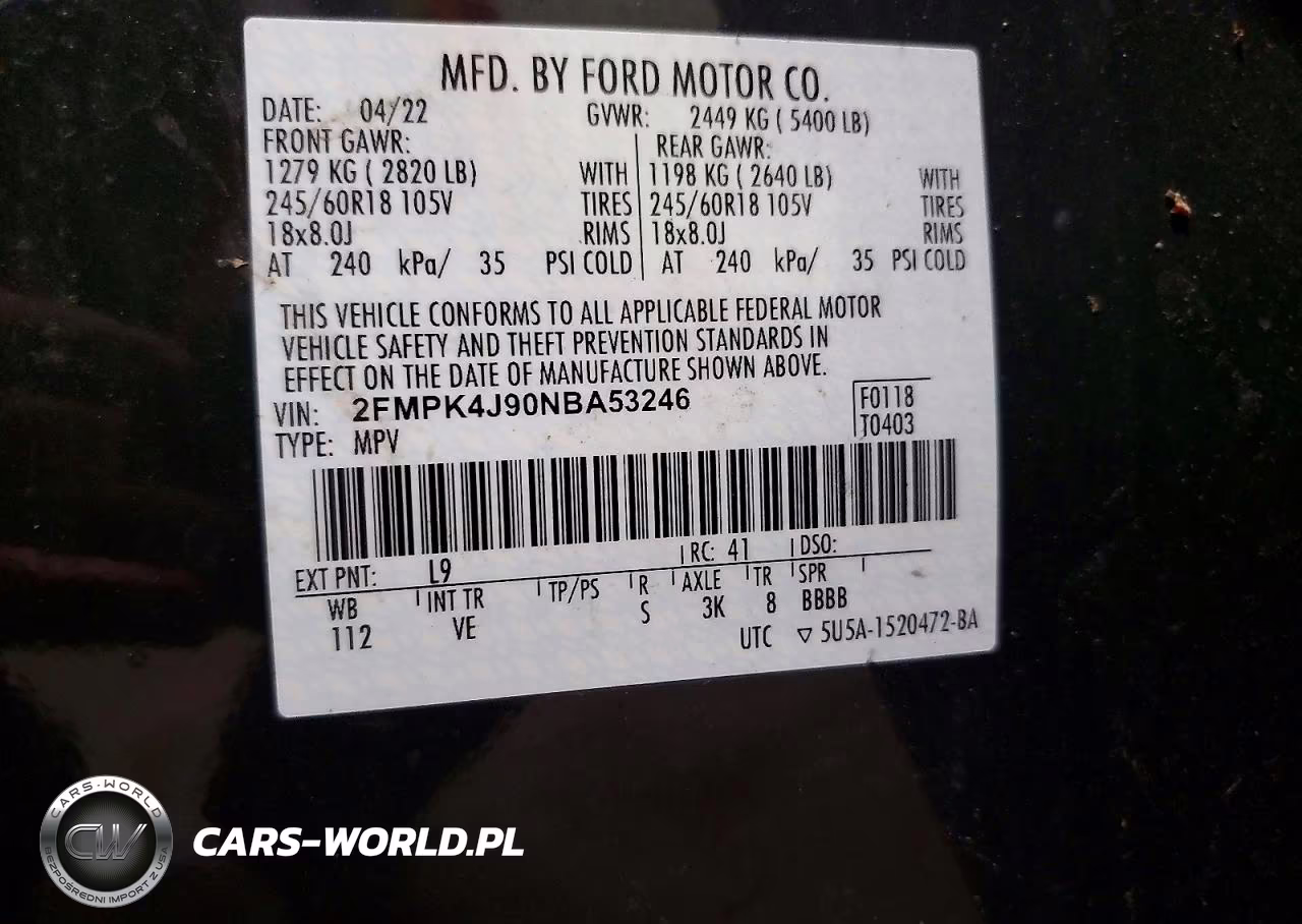 2022 Ford Edge Sel VIN:2FMPK4J90NBA53246 - 14