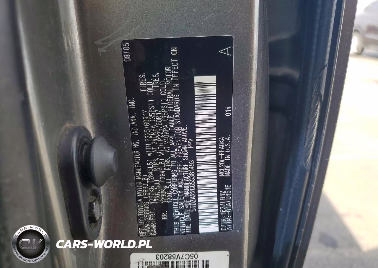 2005 Toyota Sienna Xle 7 Passenger VIN:5TDZA22C65S381493 - 13