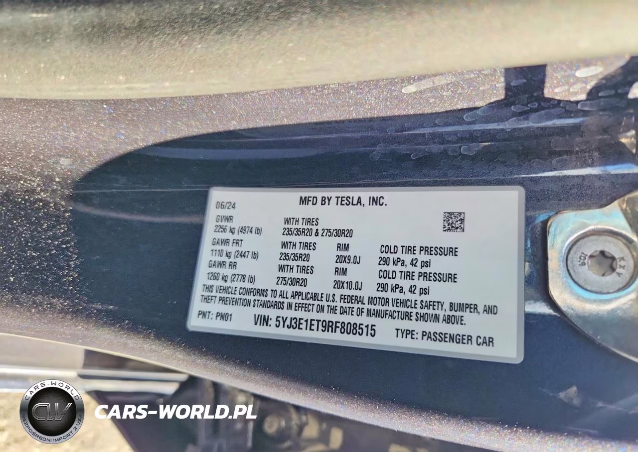 2024 Tesla Model 3 VIN:5YJ3E1ET9RF808515 - 12