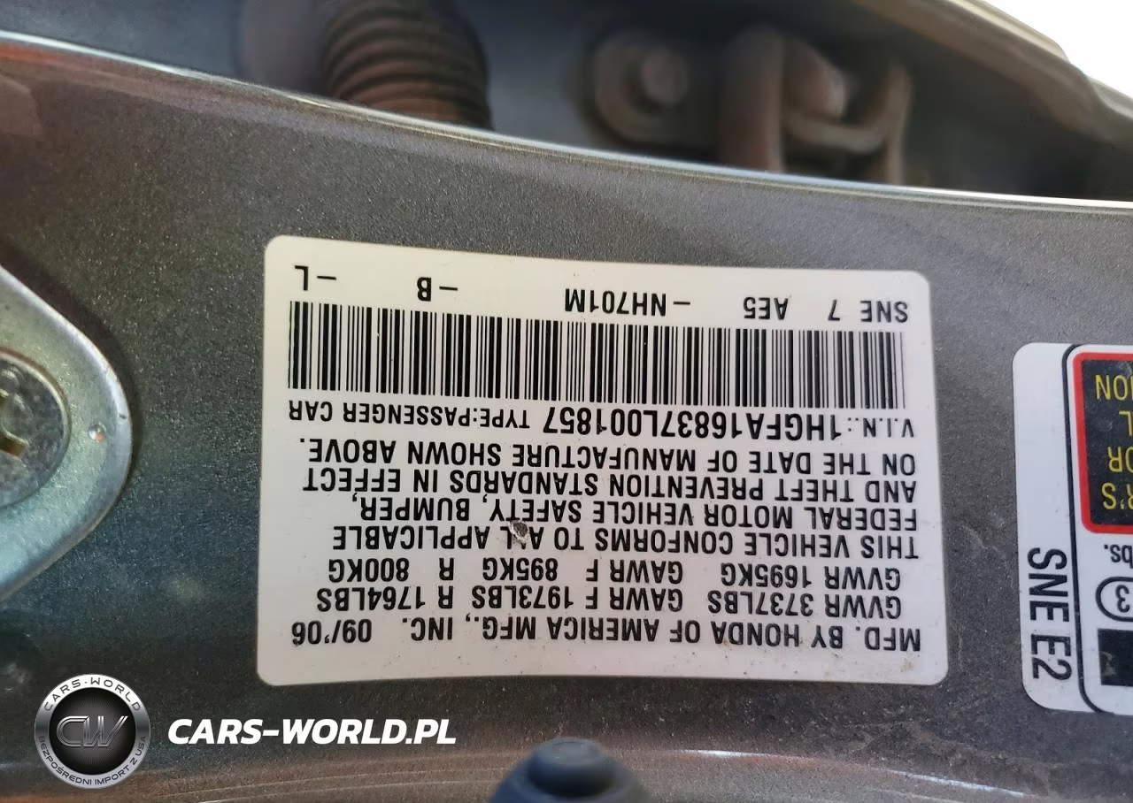2007 Honda Civic Ex VIN:1HGFA16837L001857 - 12