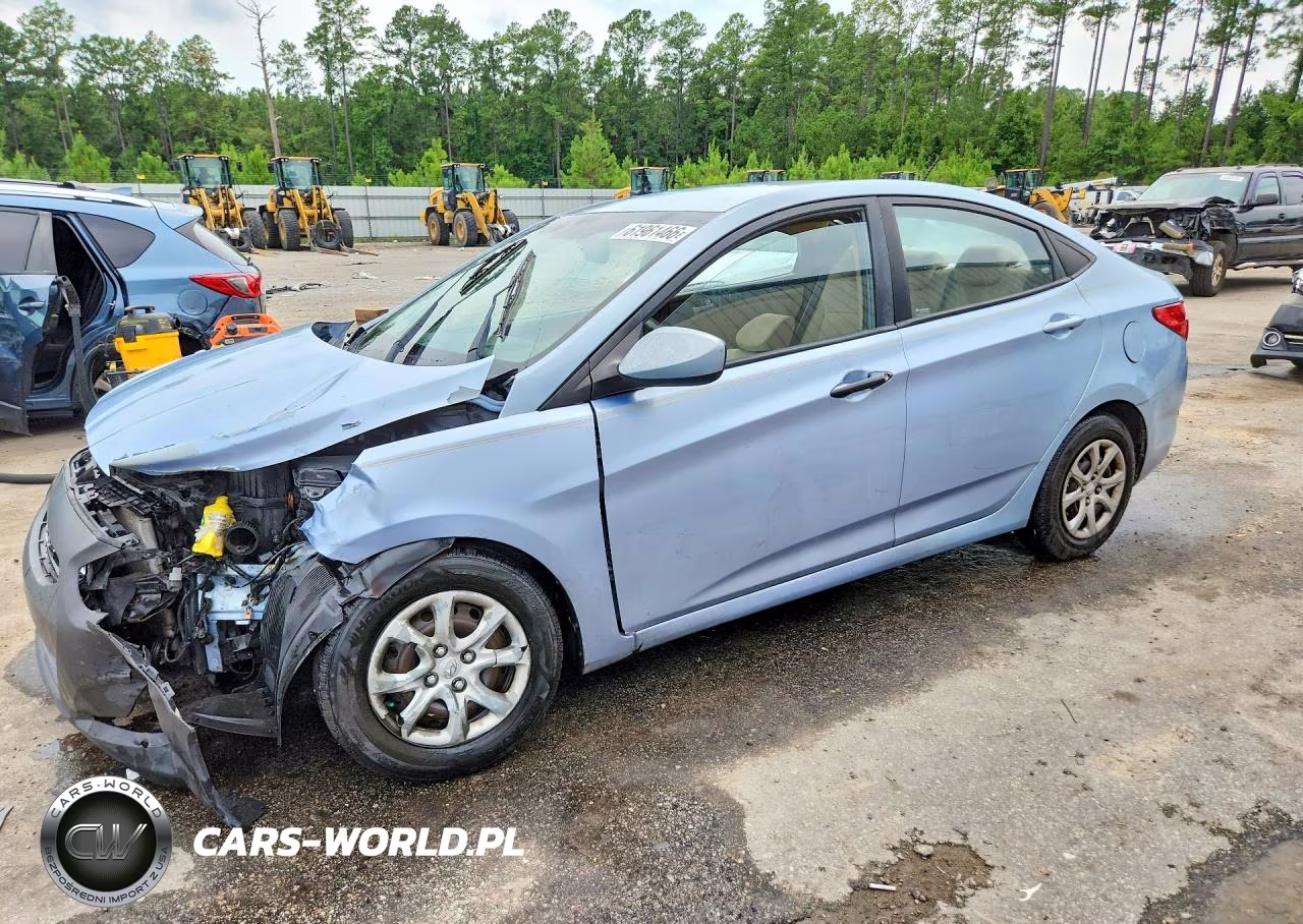 2012 Hyundai Accent Gls VIN:KMHCT4AE1CU189790 - 1