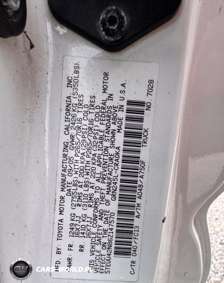 2006 Toyota Tacoma V6 VIN:5TEUU42N86Z147570 - 10