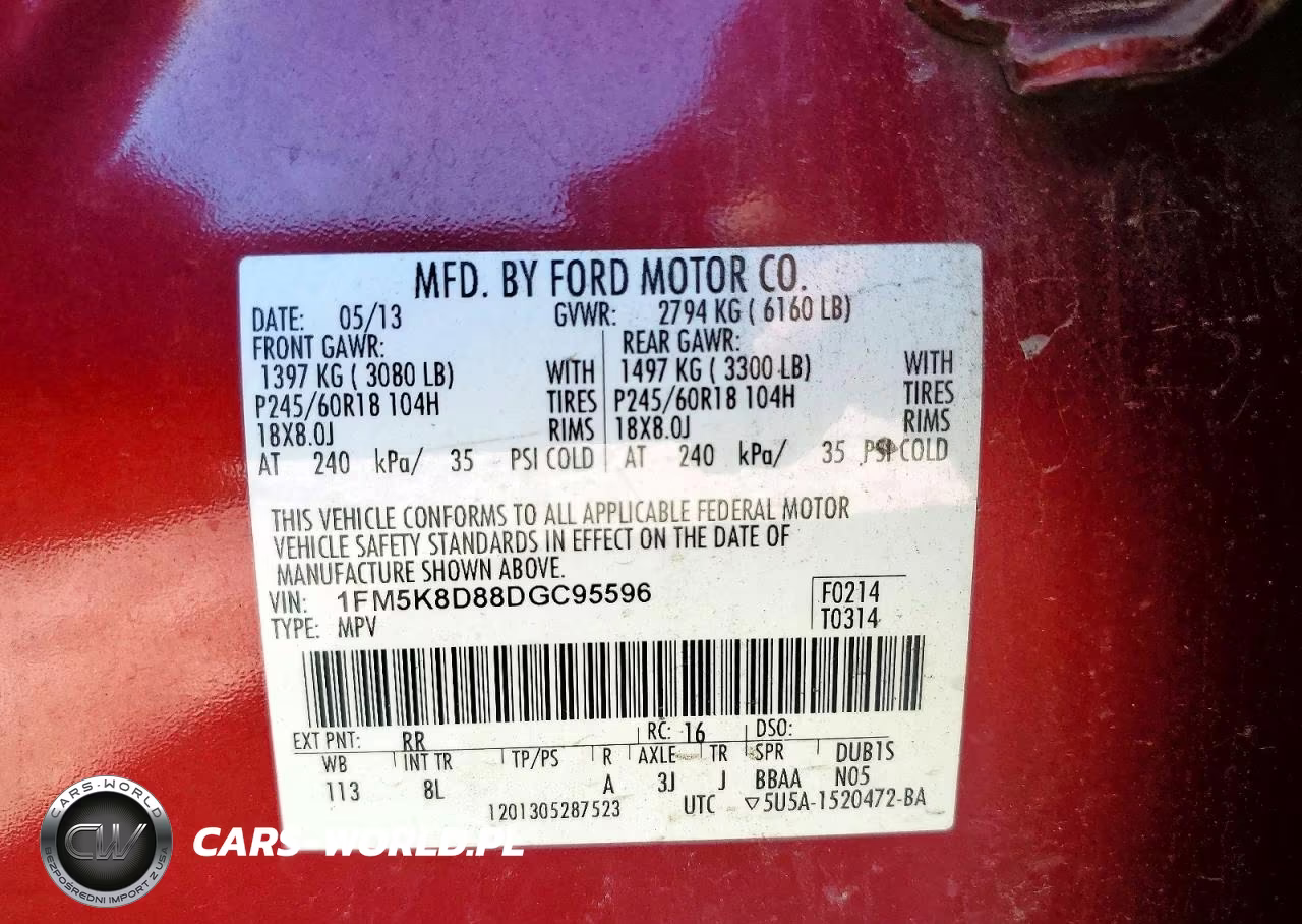 2013 Ford Explorer Xlt VIN:1FM5K8D88DGC95596 - 13