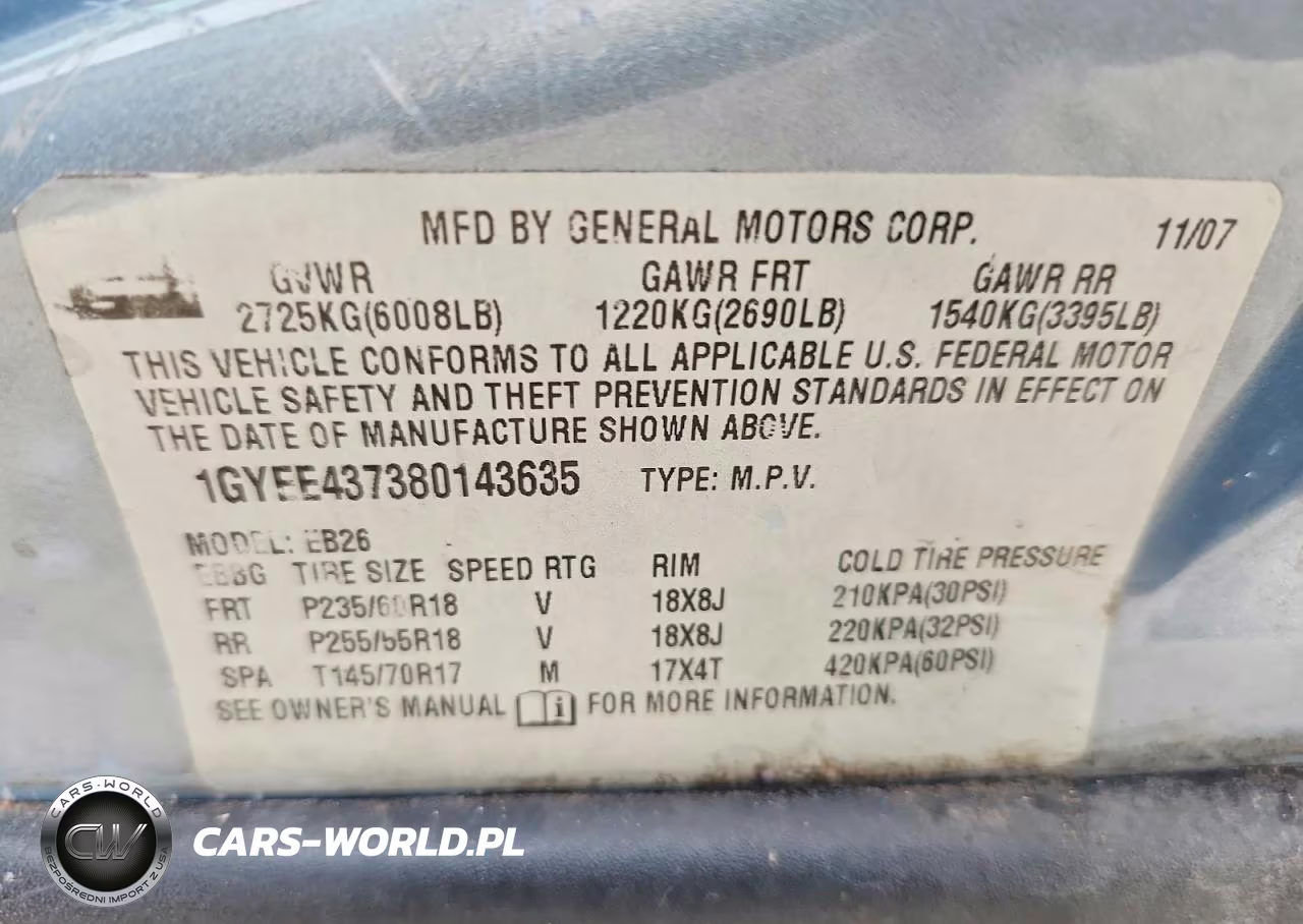 2008 Cadillac Srx VIN:1GYEE437380143635 - 12