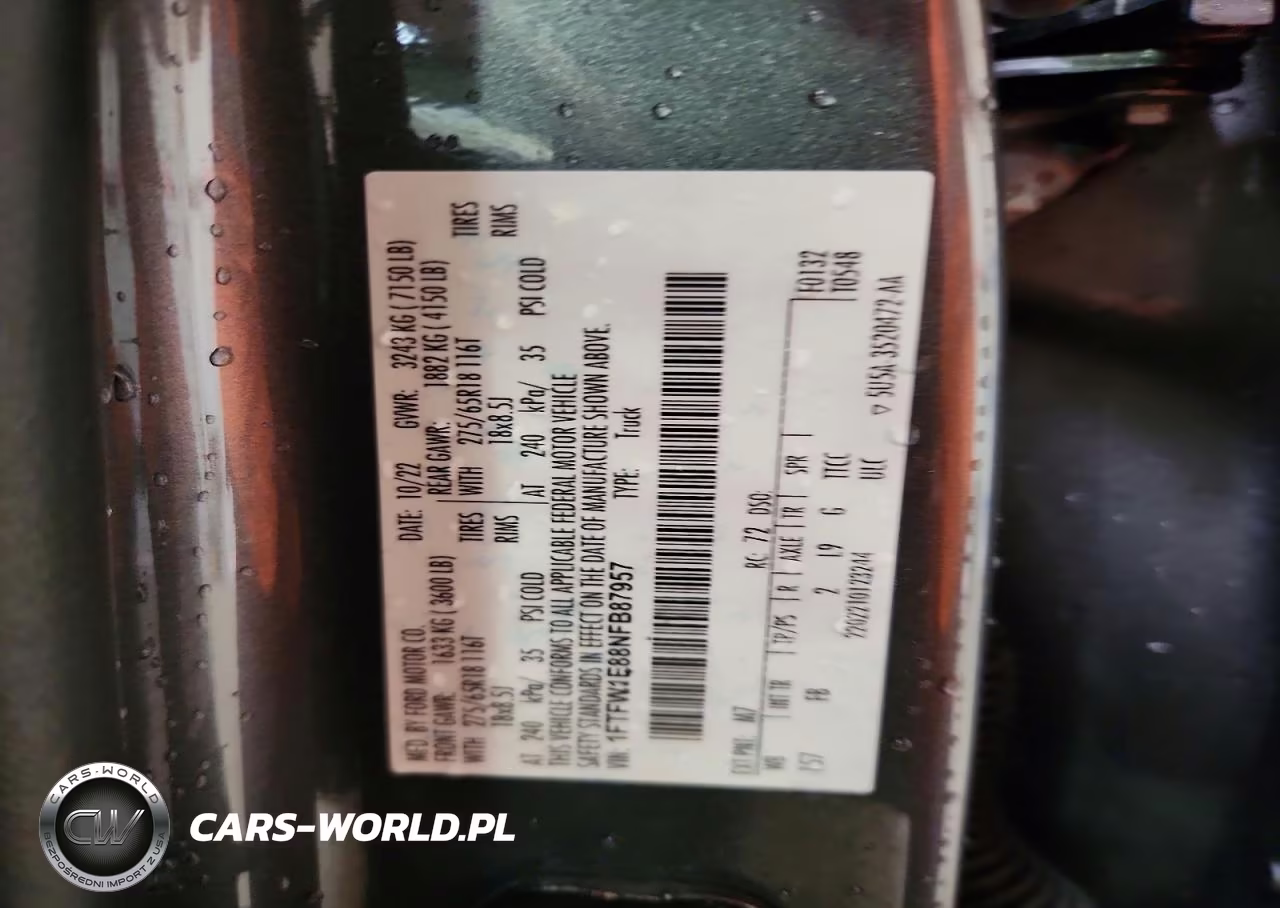 2022 Ford F150 Supercrew VIN:1FTFW1E88NFB87957 - 12
