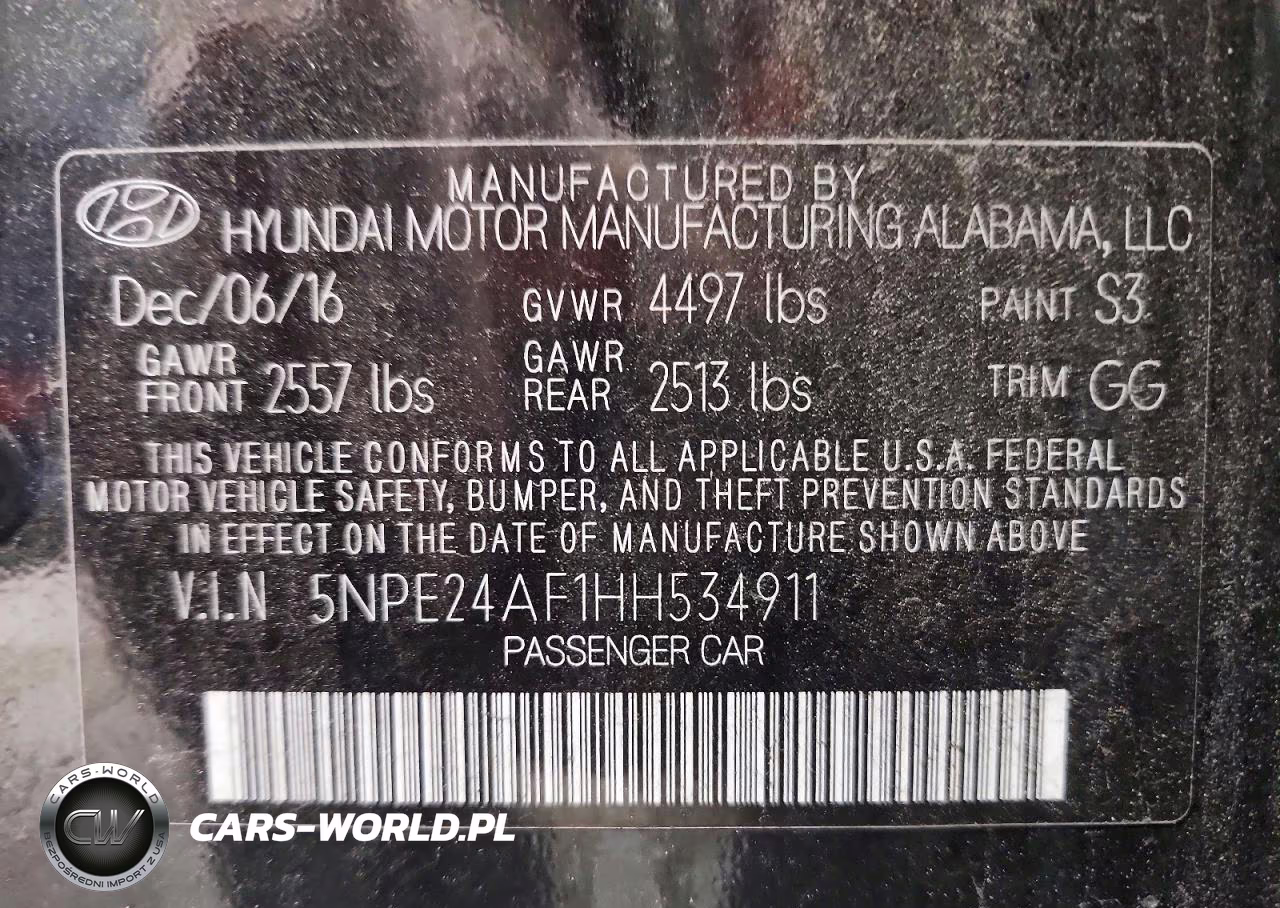 2017 Hyundai Sonata Se VIN:5NPE24AF1HH534911 - 13