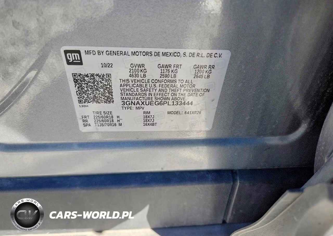 2023 Chevrolet Equinox Lt VIN:3GNAXUEG6PL133444 - 13