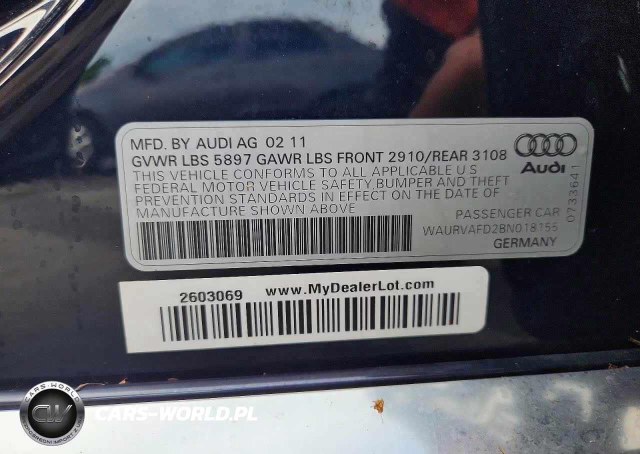 2011 Audi A8 L Quattro VIN:WAURVAFD2BN018155 - 12