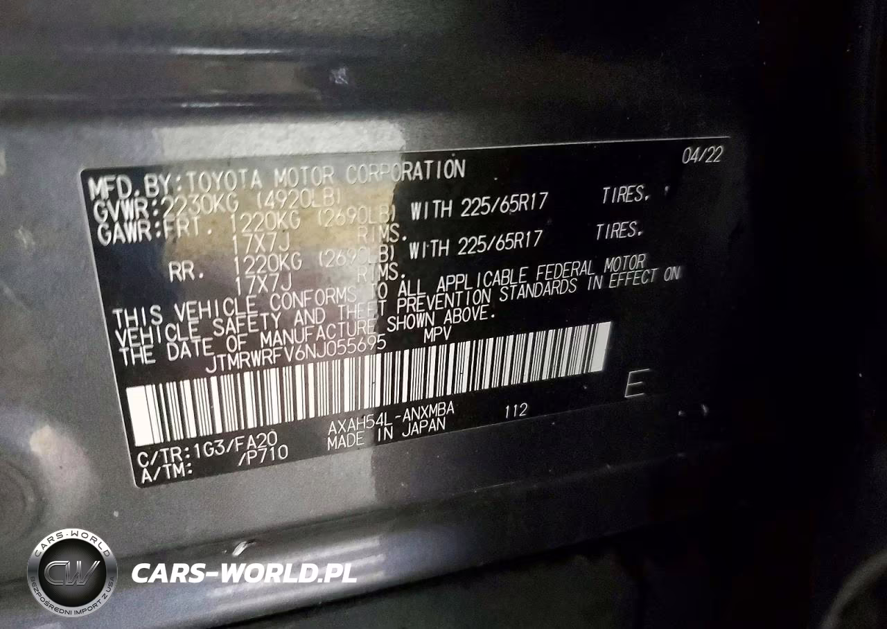 2022 Toyota Rav4 Xle VIN:JTMRWRFV6NJ055695 - 14