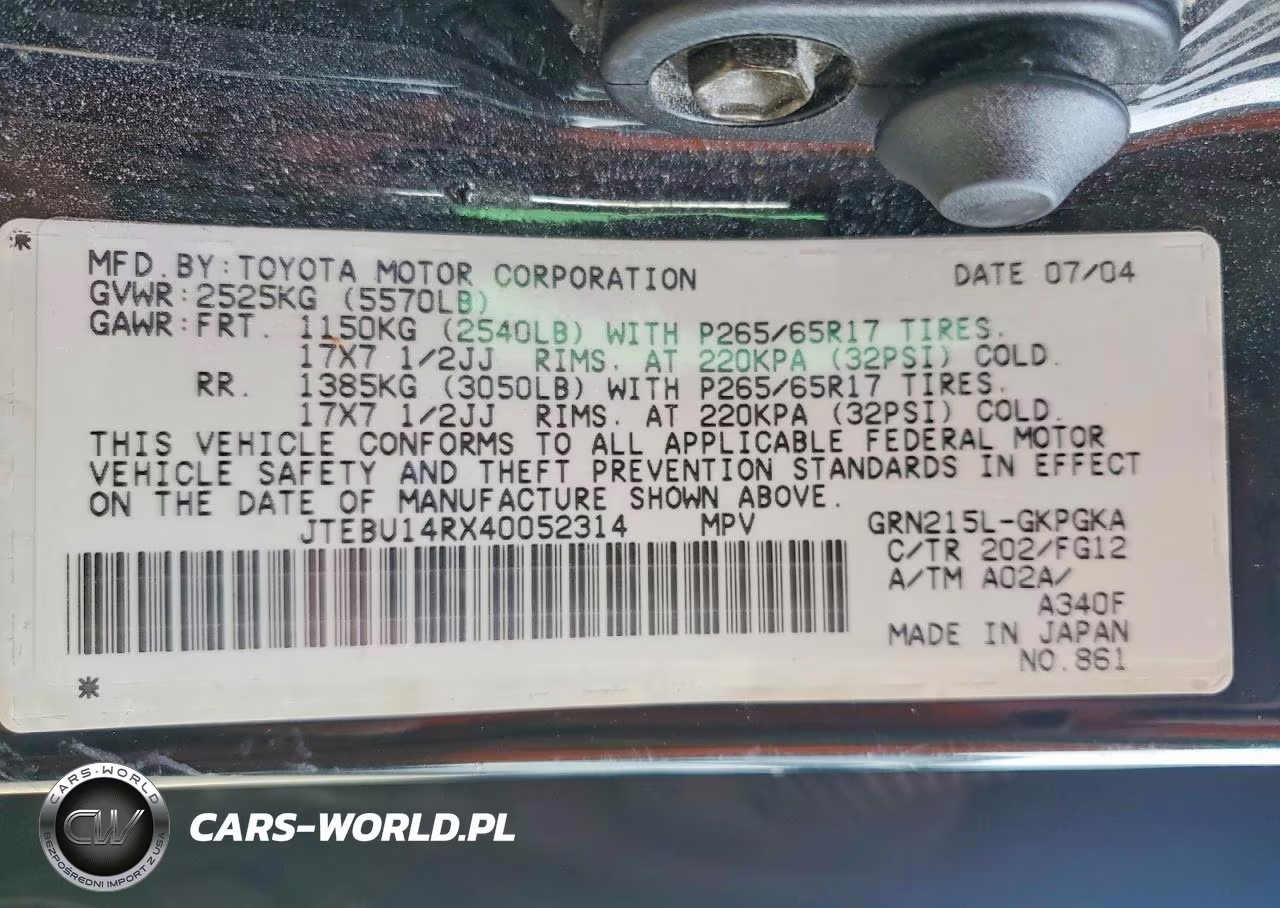 2004 Toyota 4Runner Sr5 VIN:JTEBU14RX40052314 - 13