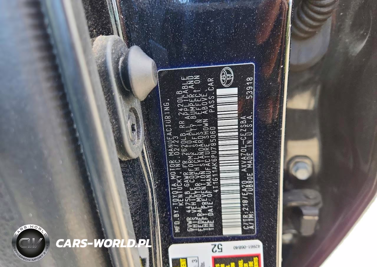 2023 Toyota Camry Se VIN:4T1G11AK6PU785060 - 12
