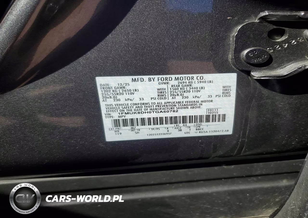 2026 Ford Explorer Active VIN:1FMUK8DH0TGA60782 - 13