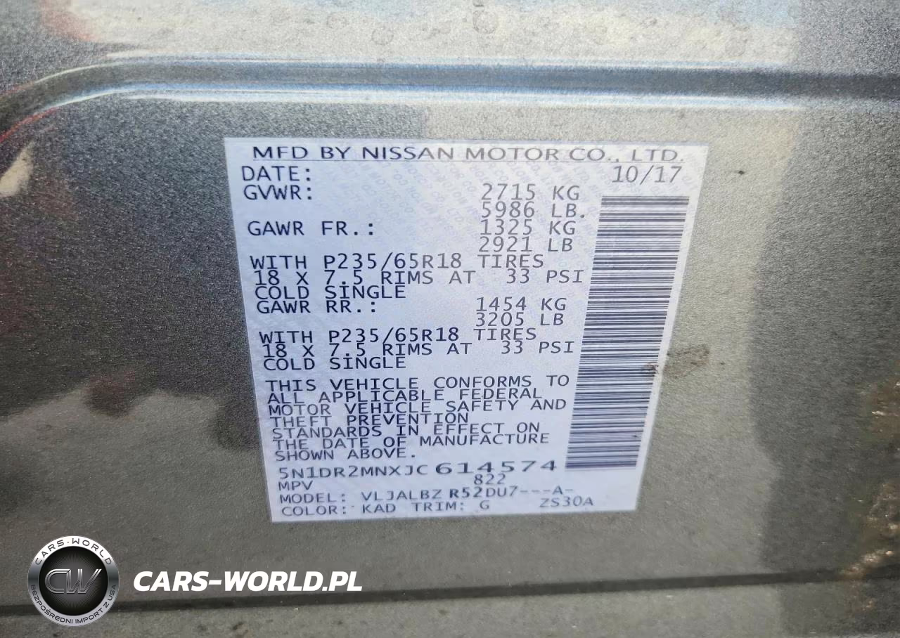 2018 Nissan Pathfinder S VIN:5N1DR2MNXJC614574 - 13