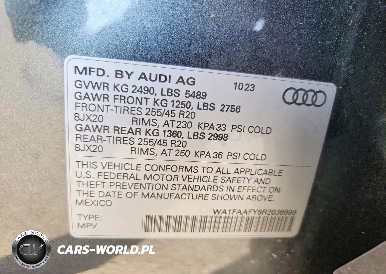 2024 Audi Q5 Prestige 45 VIN:WA1FAAFY8R2038999 - 14
